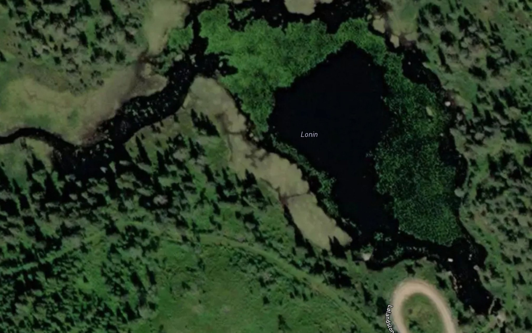 Satellite map of the Lonin