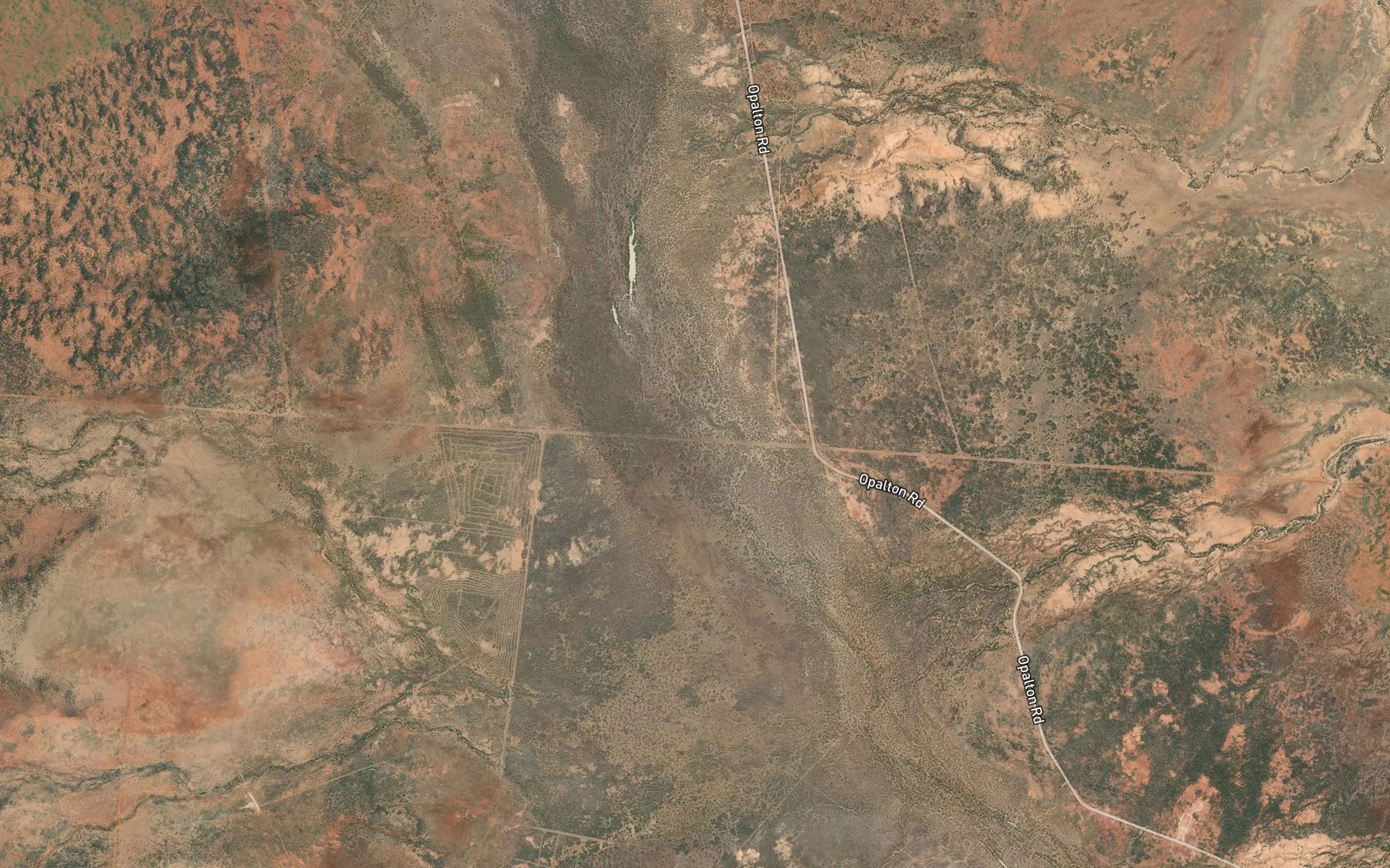 Satellite map of the Four Mile Creek