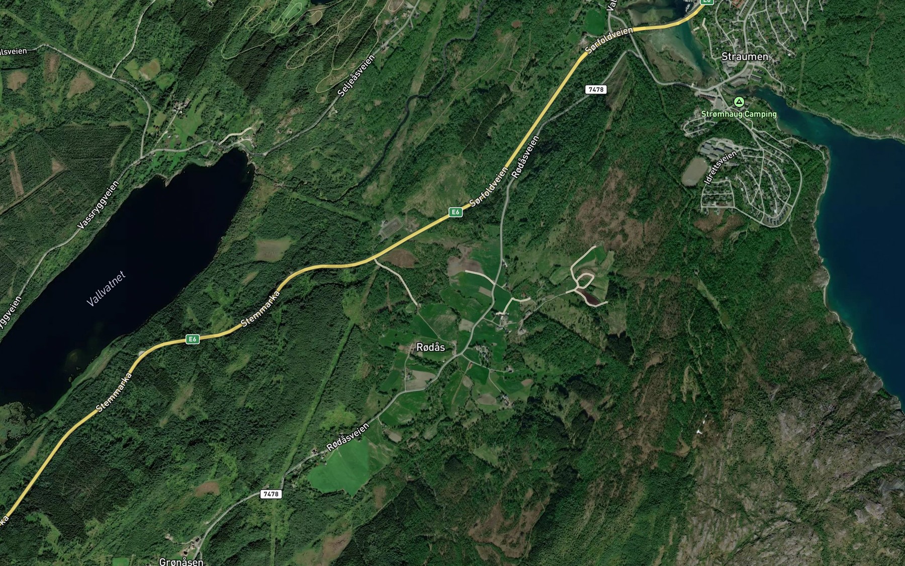 Satellite map of the Rodasbekken