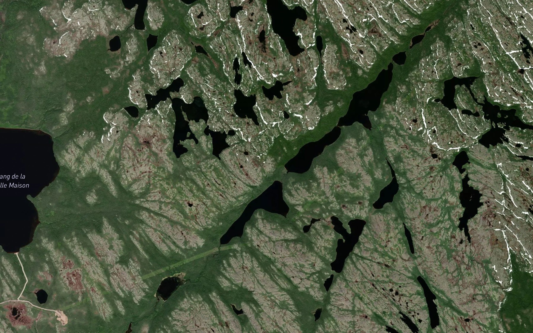 Satellite map of the Deuxieme Etang