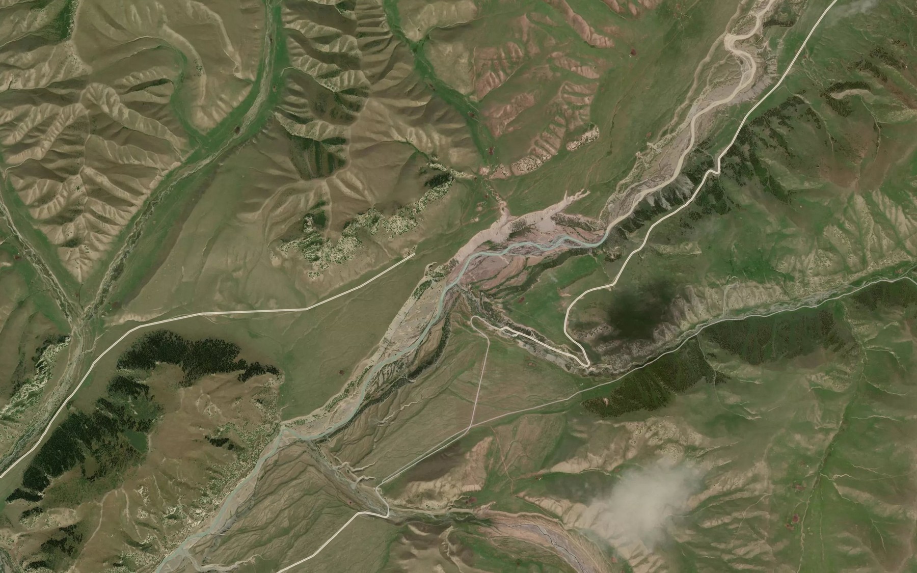 Satellite map of the Balykty
