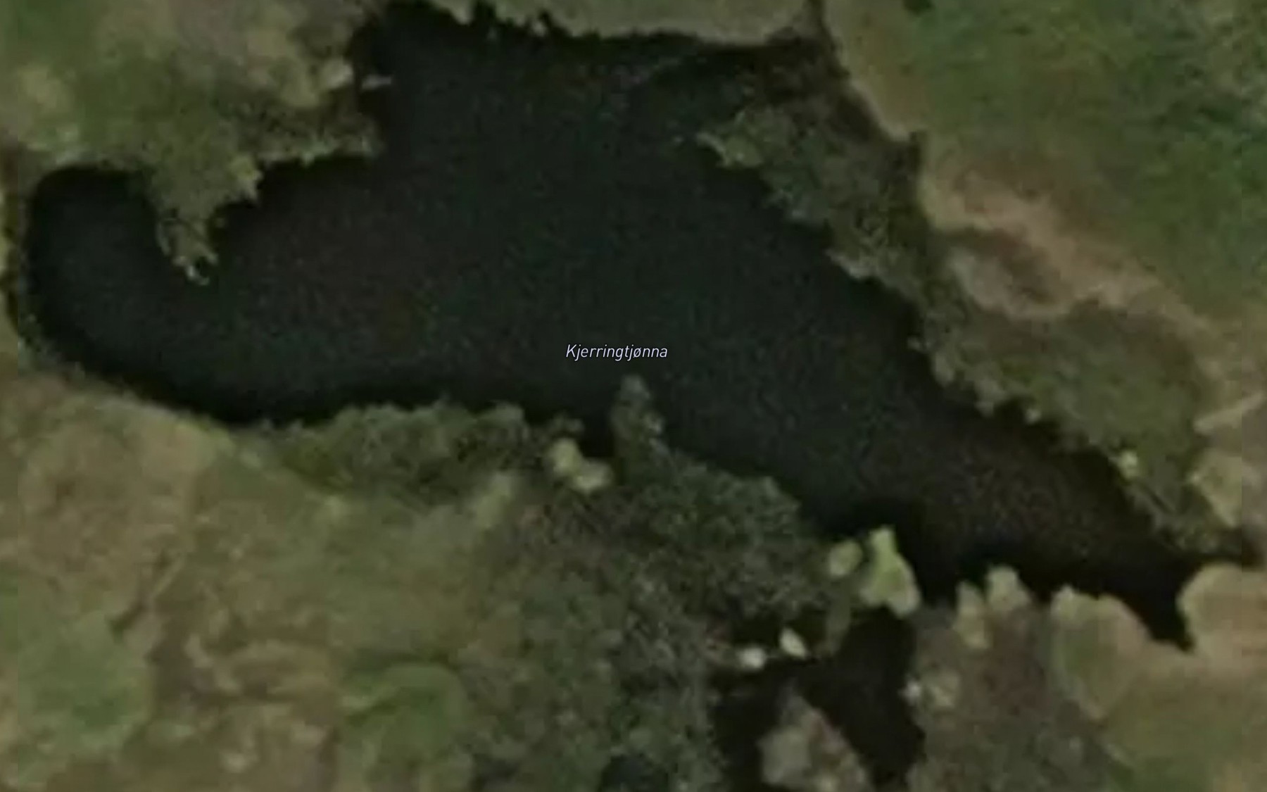 Satellite map of the Kjerringtjonna