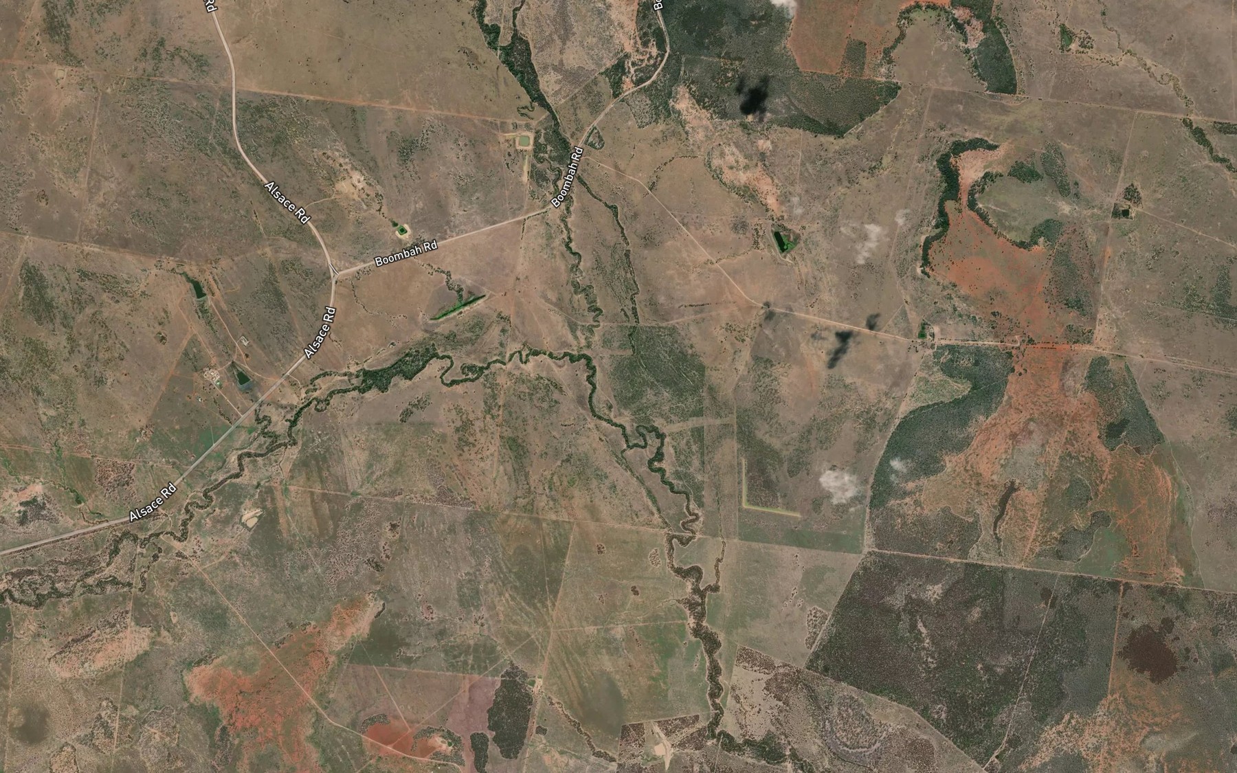 Satellite map of the Strathconan Creek