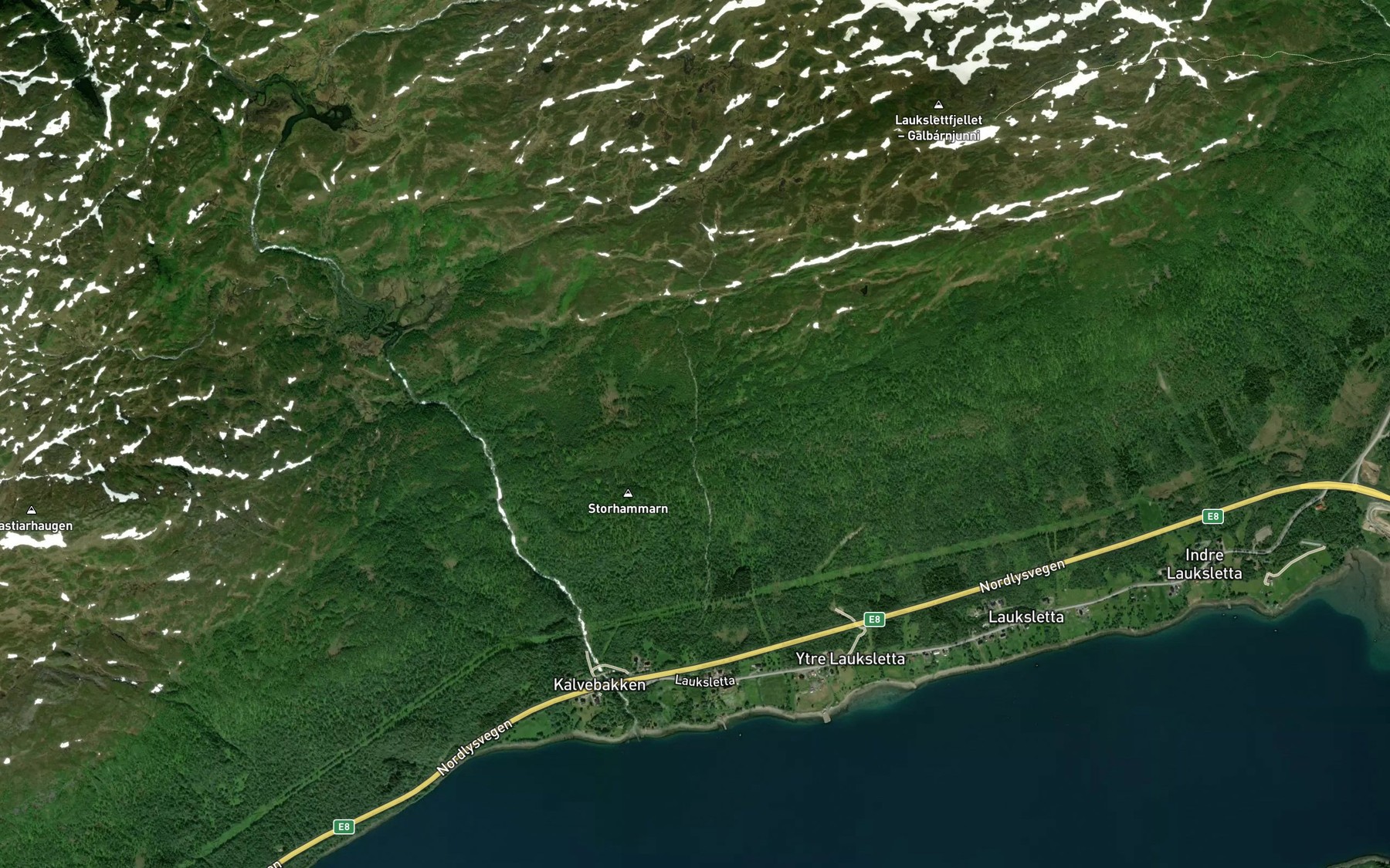 Satellite map of the Molnelva