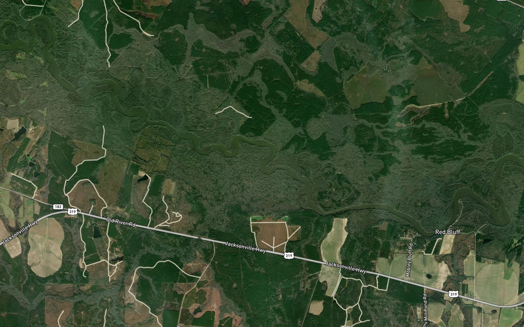 Satellite map of the Sturgeon Creek