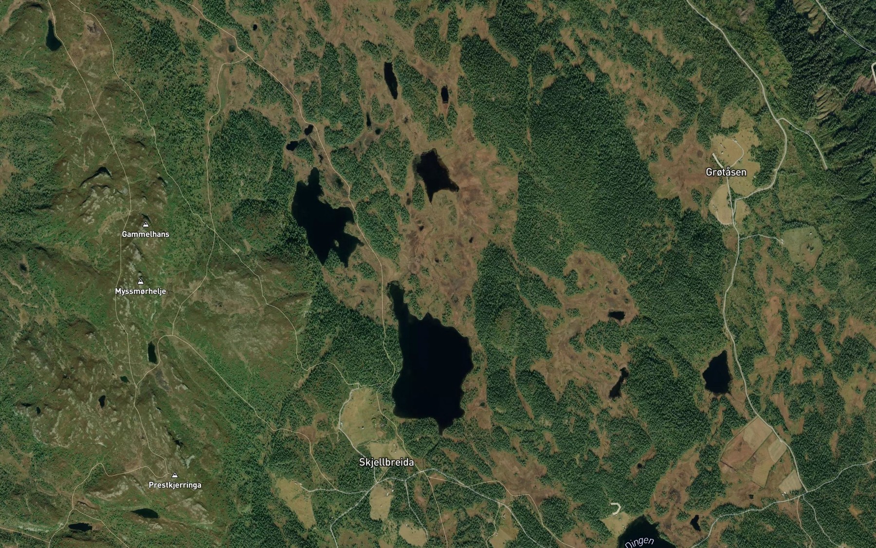 Satellite map of the Erstjernsbekken