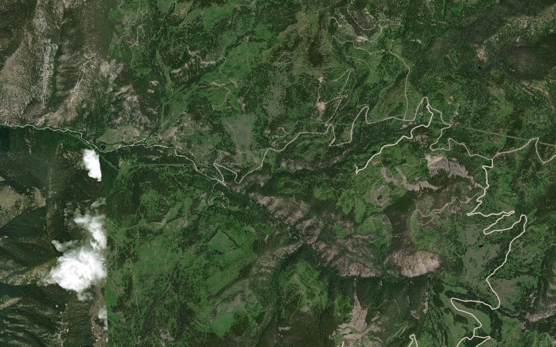 Satellite map of the West Hammond Creek