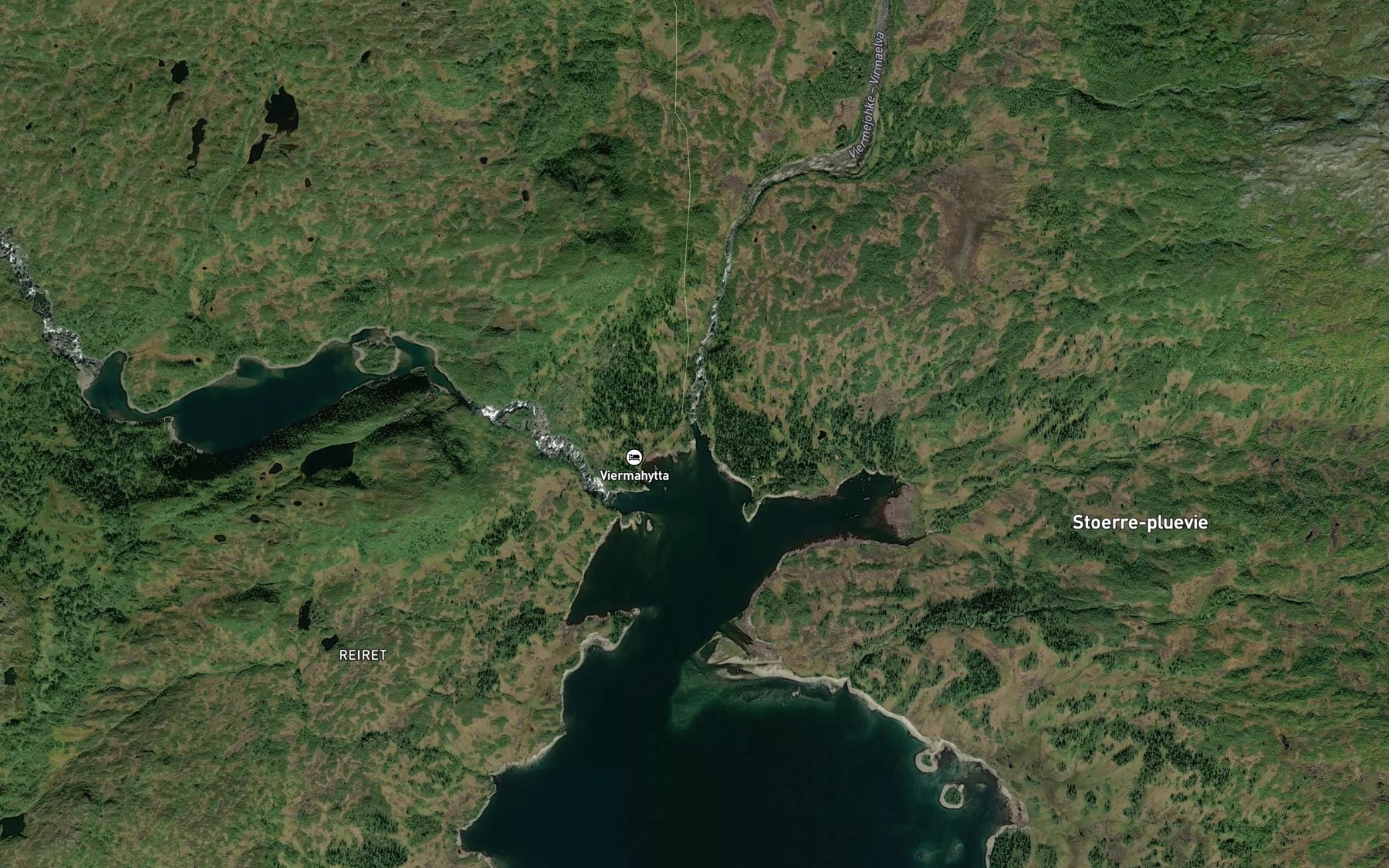 Satellite map of the Viermejohke