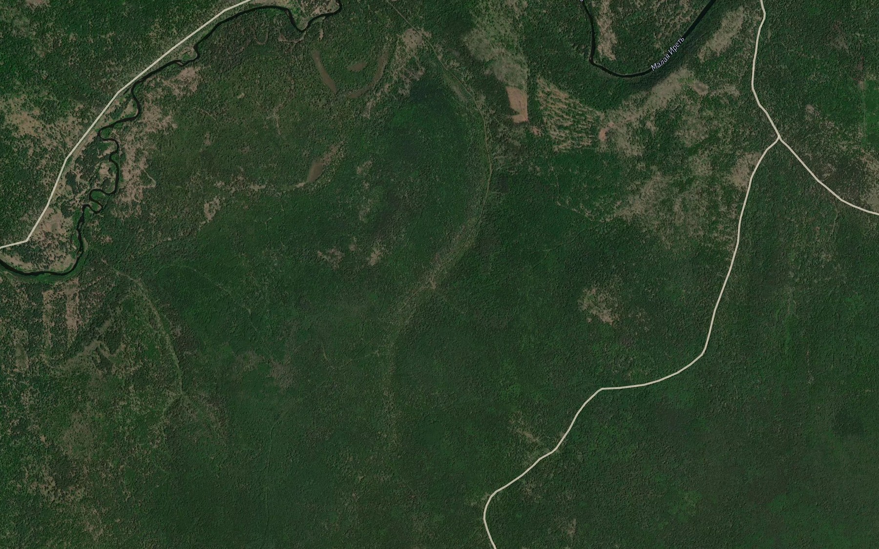 Satellite map of the Pad' Dolgiy Log