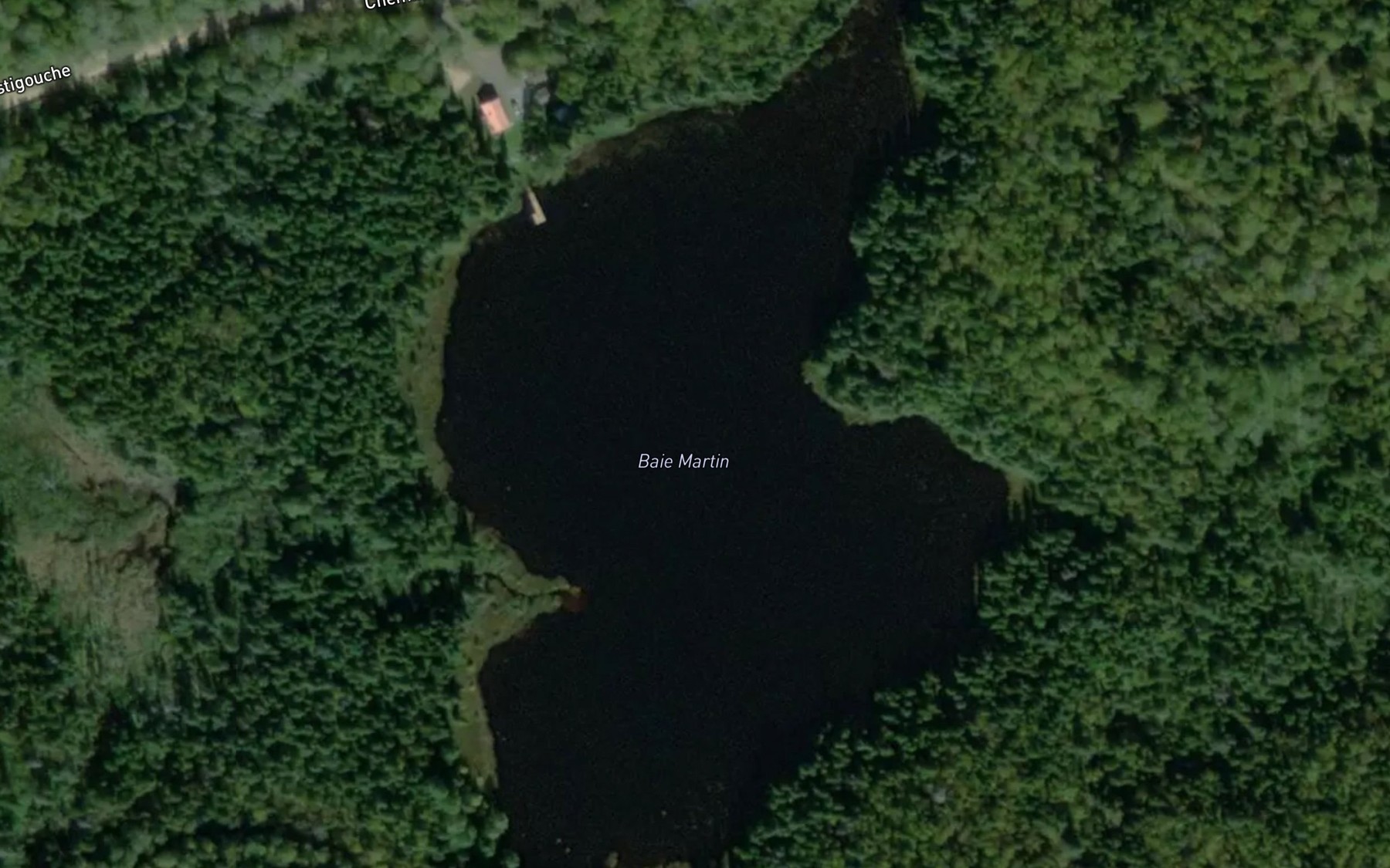 Satellite map of the Baie Martin