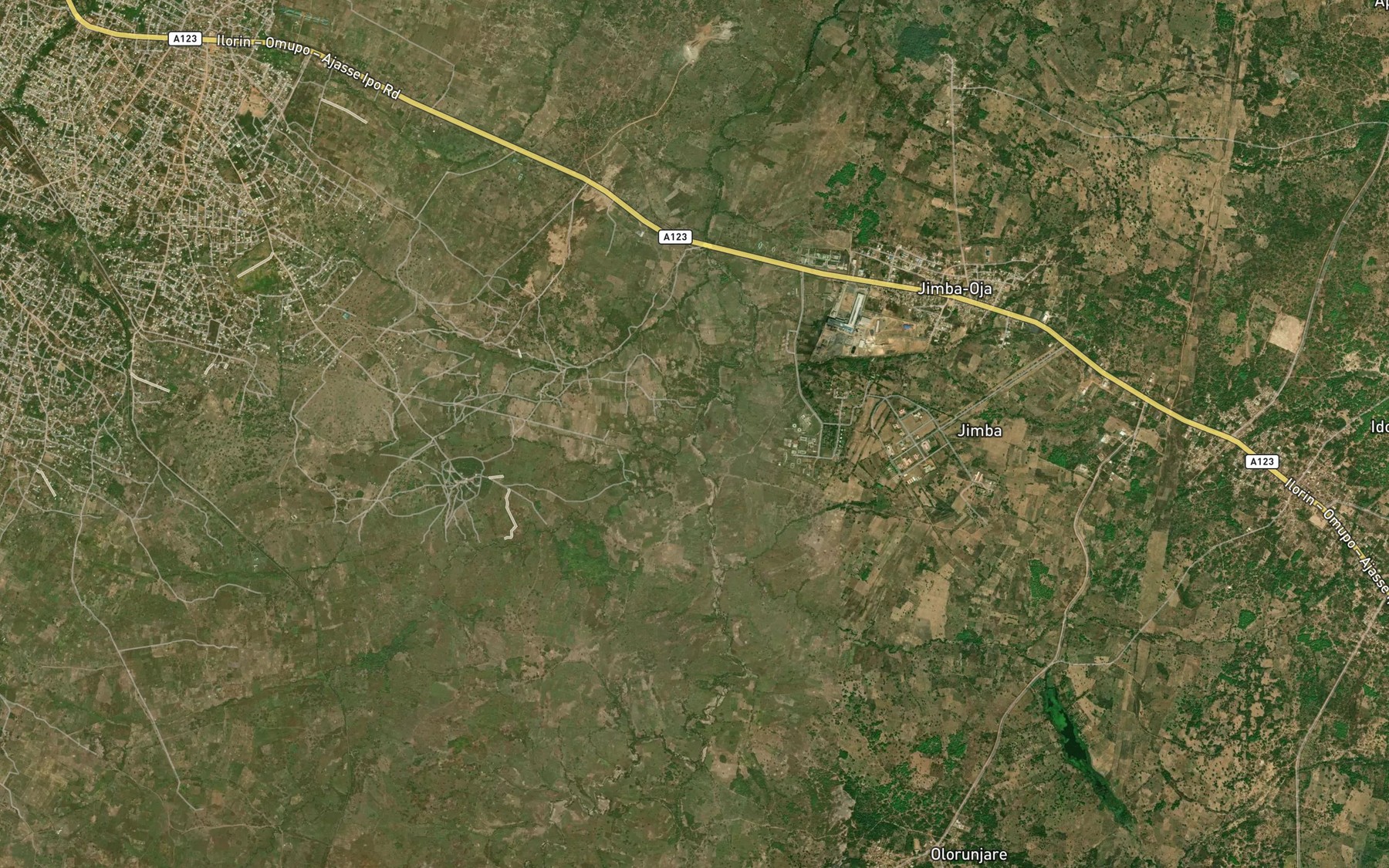 Satellite map of the RiverOrogun