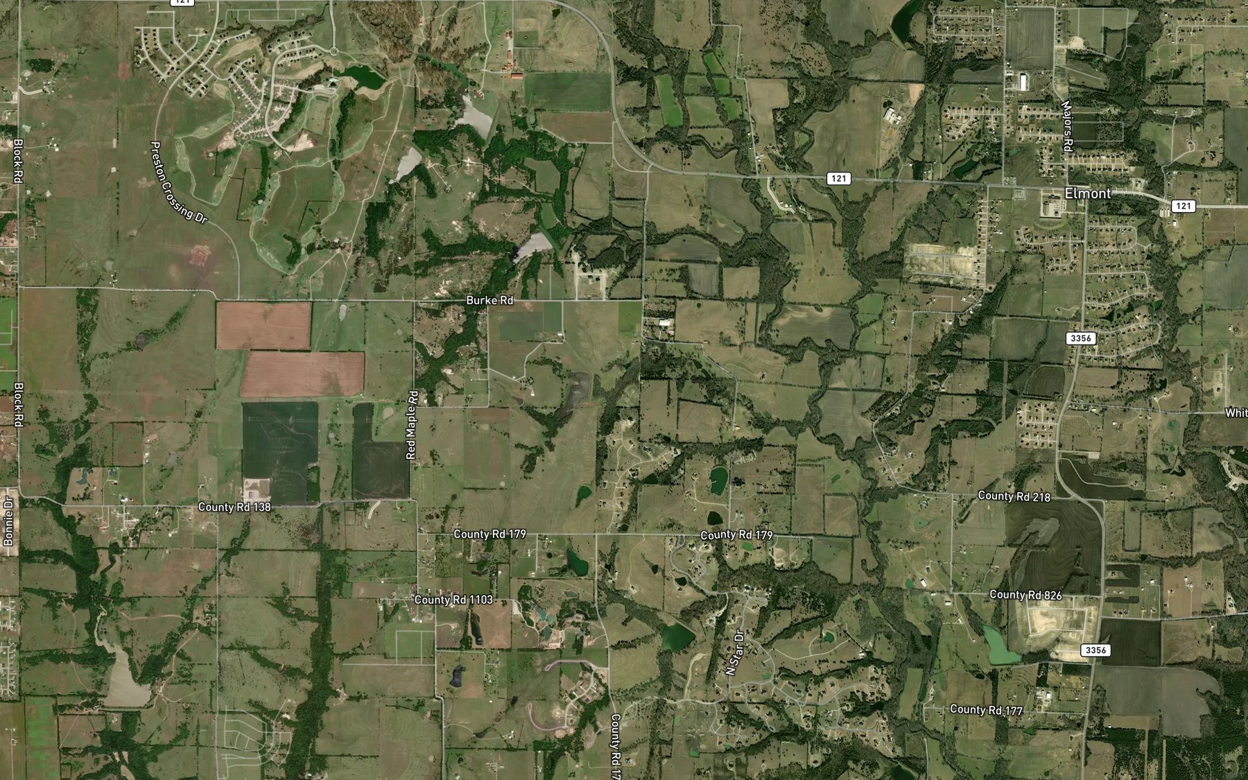 Satellite map of the Soil Conservation Service Site 28 Reservoir
