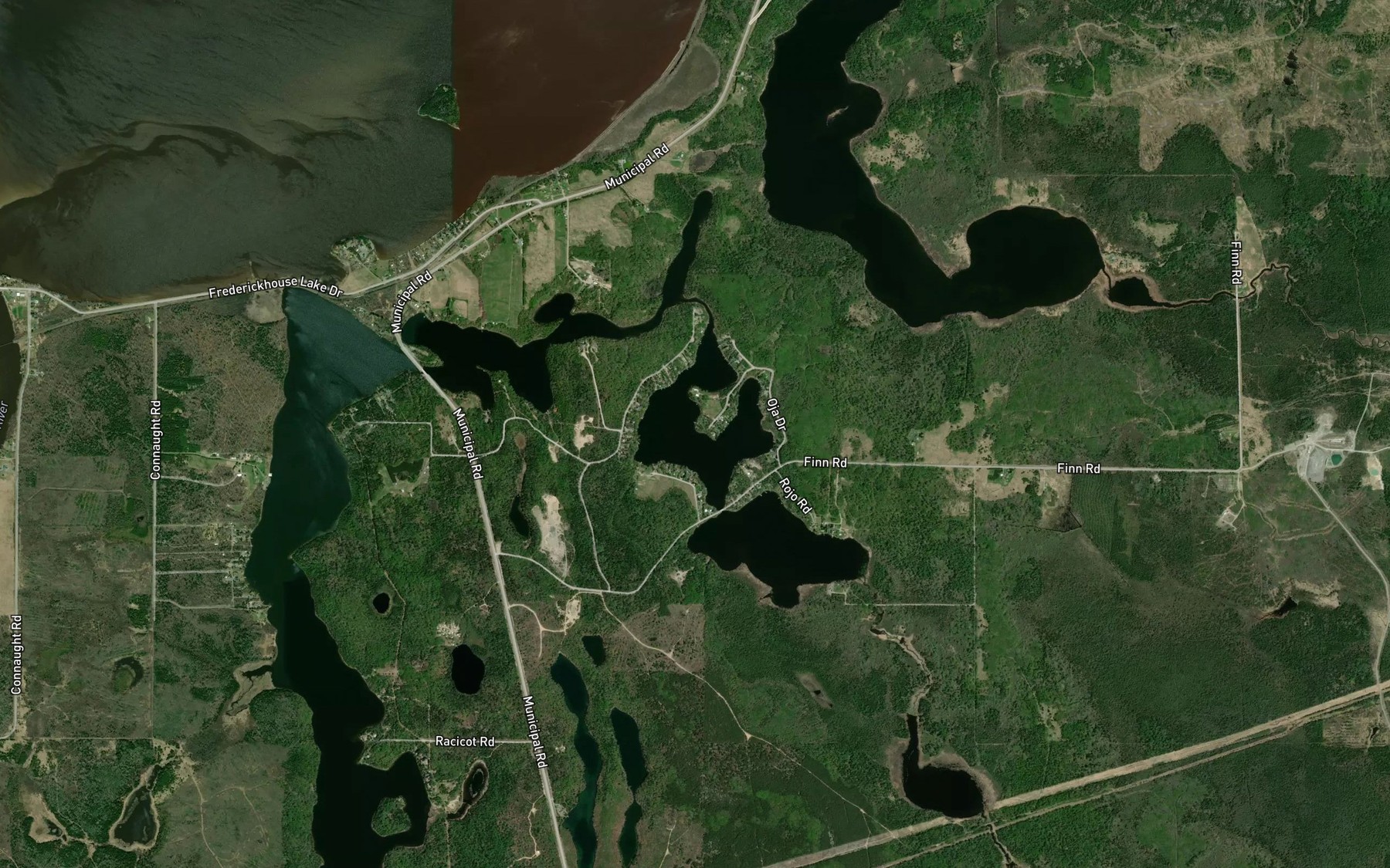 Satellite map of the Centre Arm
