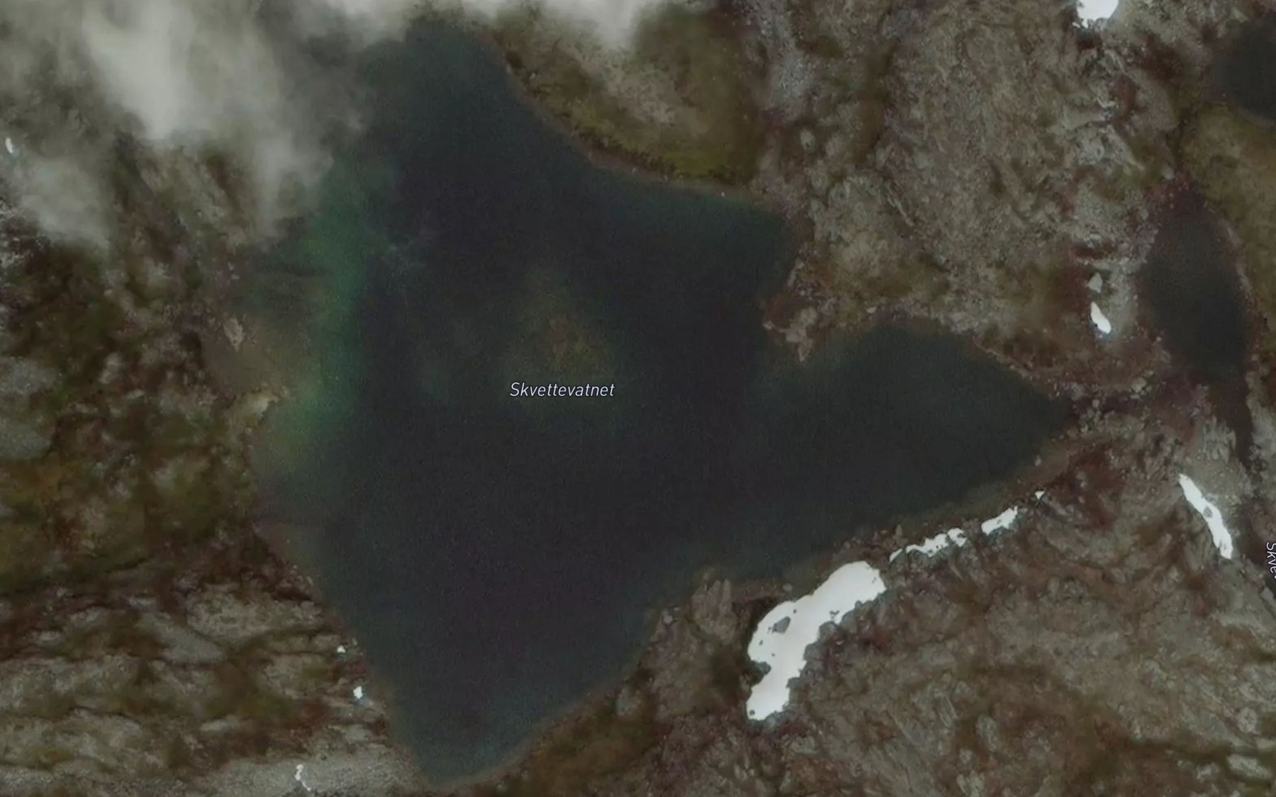 Satellite map of the Skvettevatnet