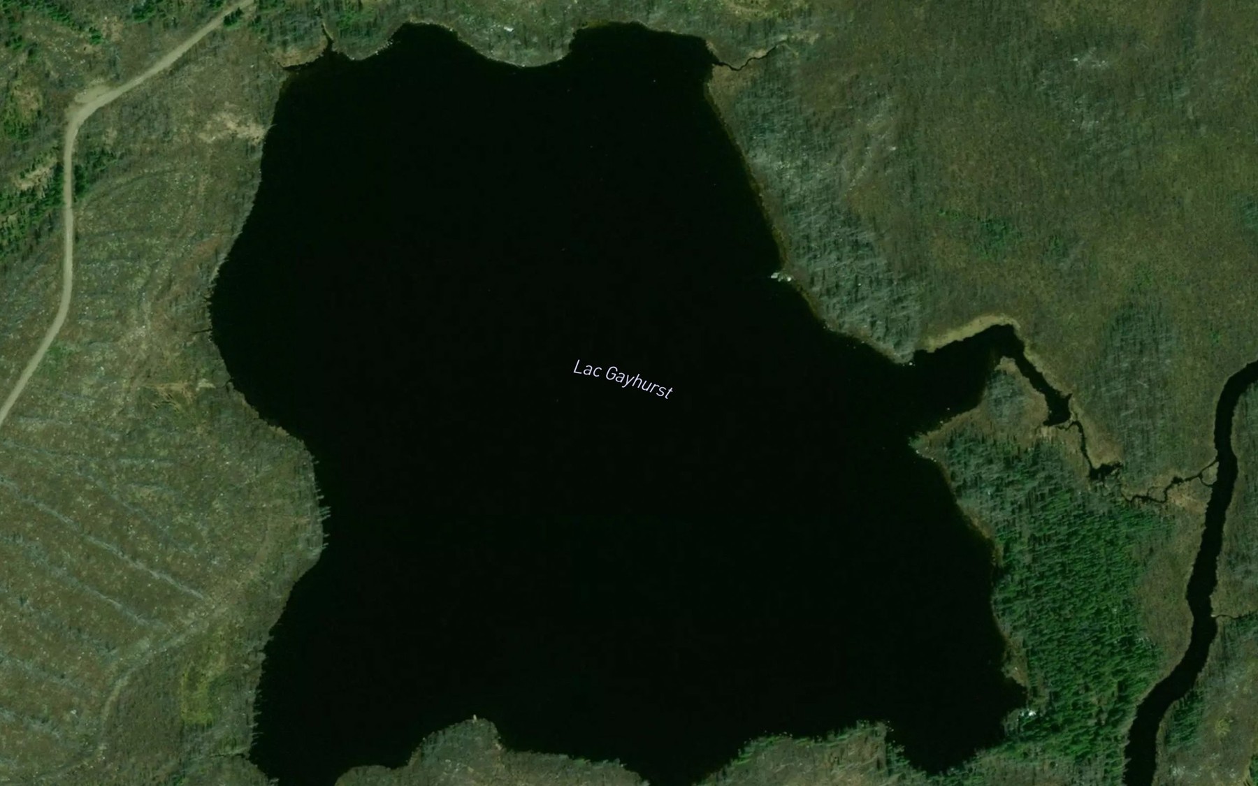 Satellite map of the Lac Gayhurst