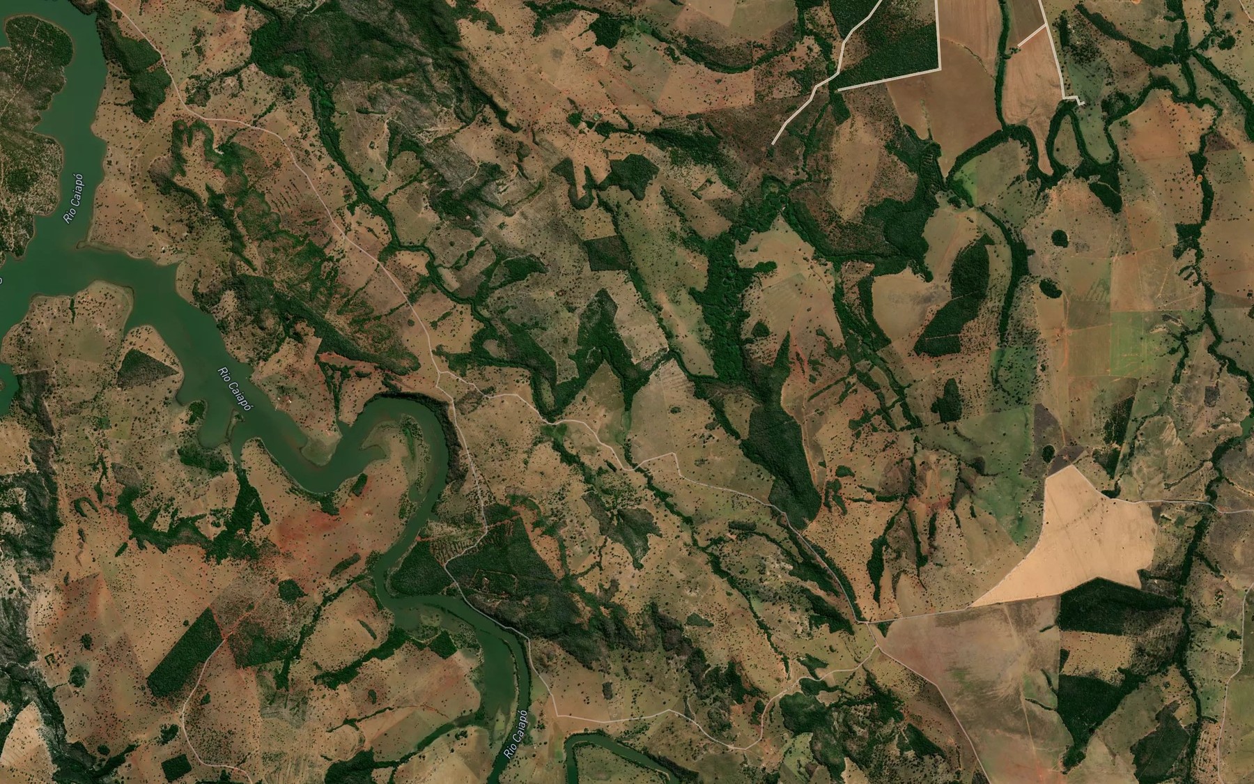 Satellite map of the Corrego Bebedouro