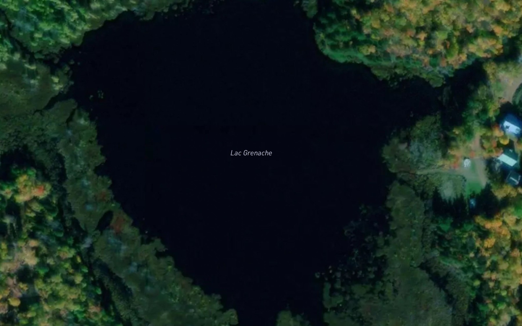 Satellite map of the Lac Grenache