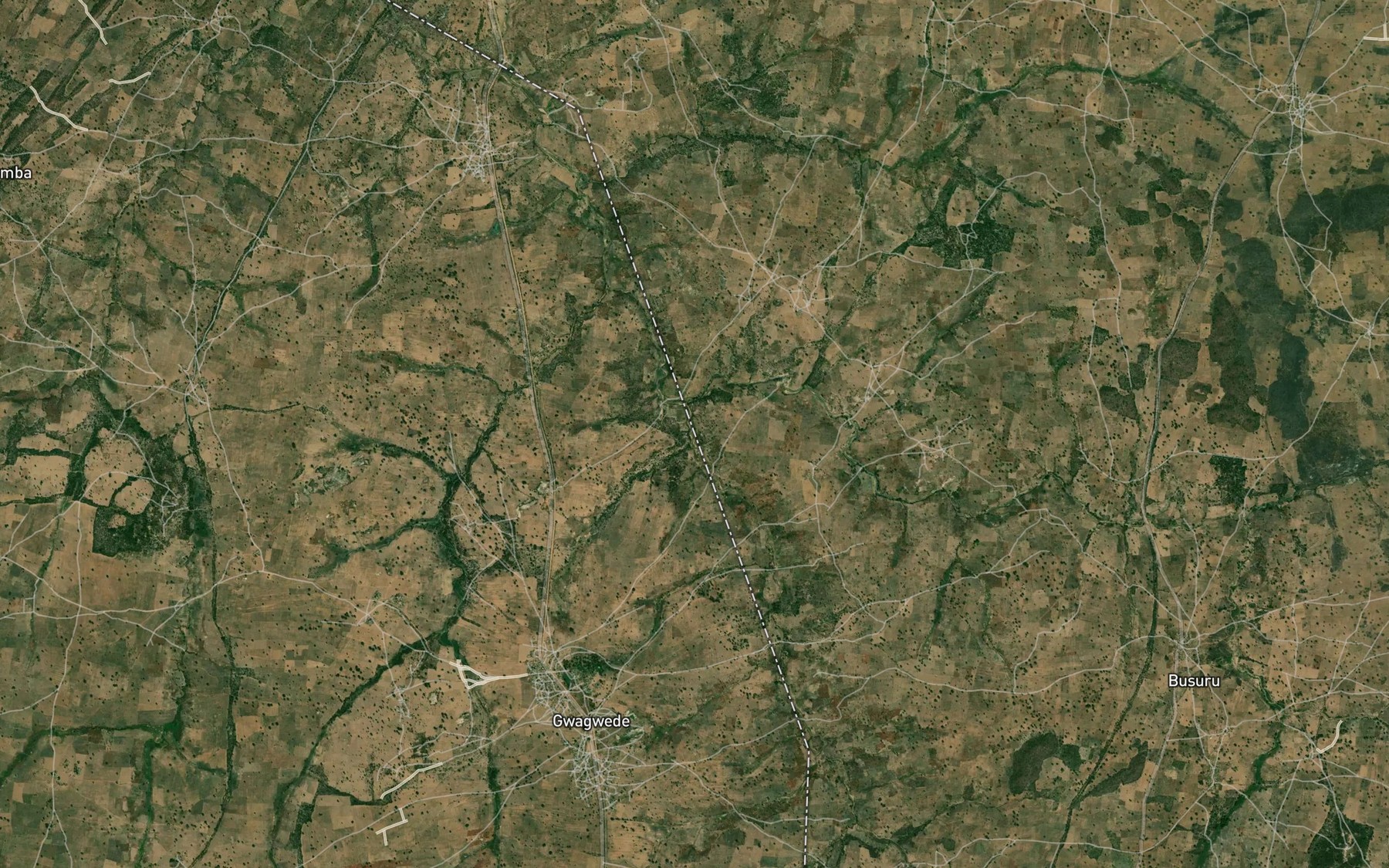 Satellite map of the River Wata