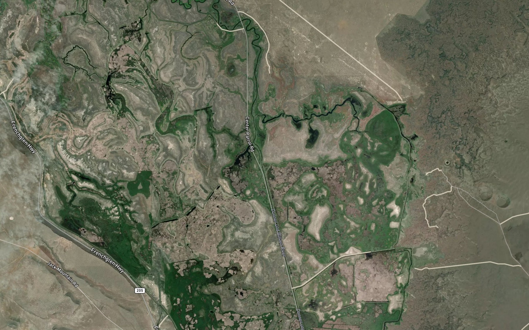 Satellite map of the Unit Nine Pond
