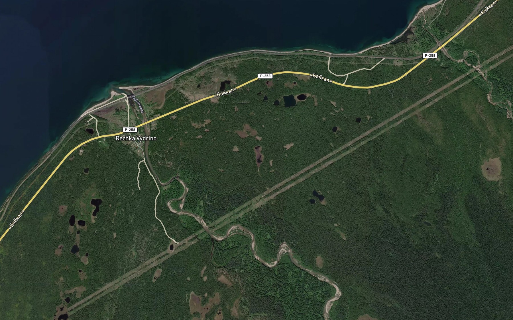 Satellite map of the Ozera Gusinyye