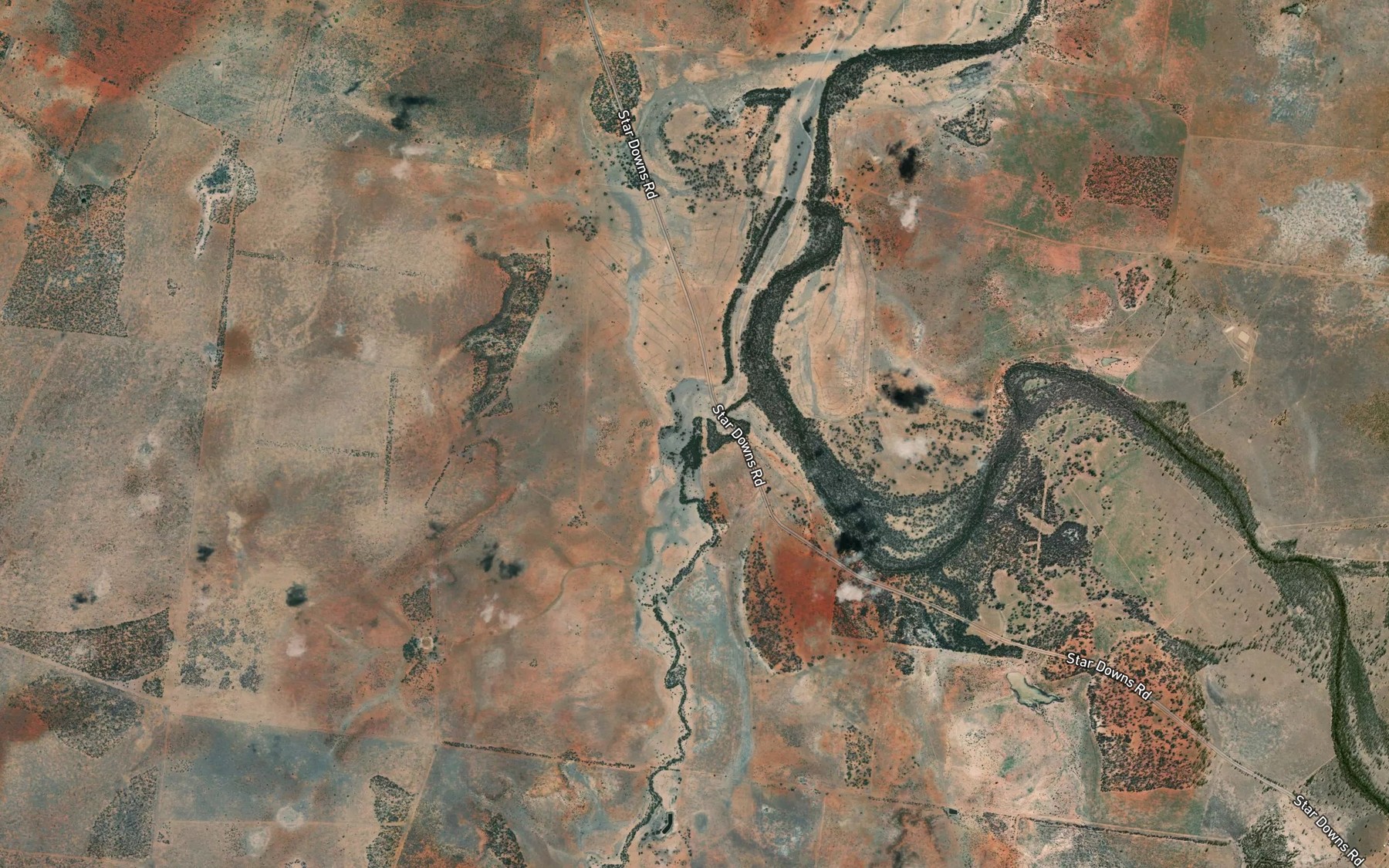Satellite map of the Middle Creek