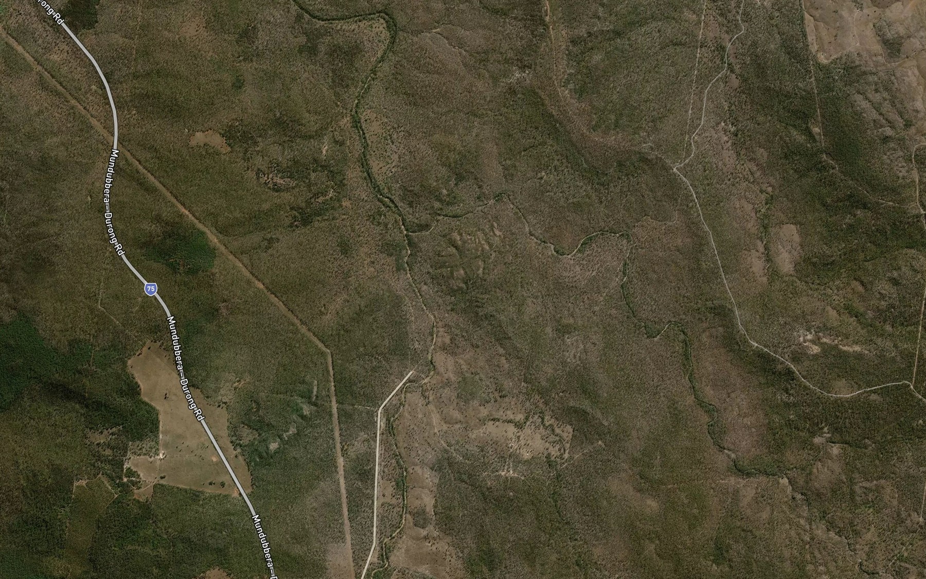 Satellite map of the Rocky Creek