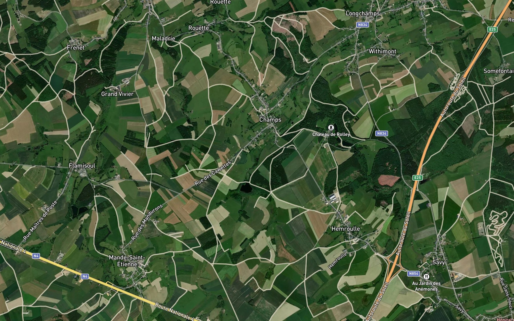 Satellite map of the Grand Vivier