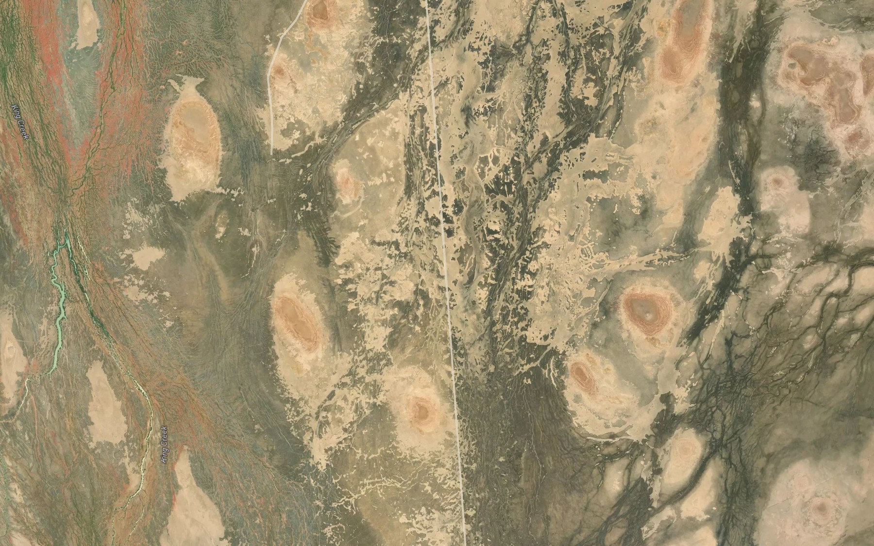 Satellite map of the Grasstree Creek