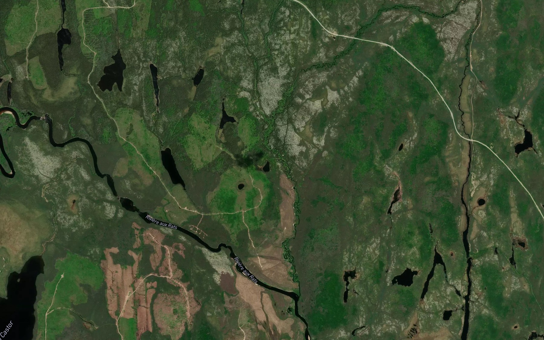Satellite map of the Lac des Bleuets