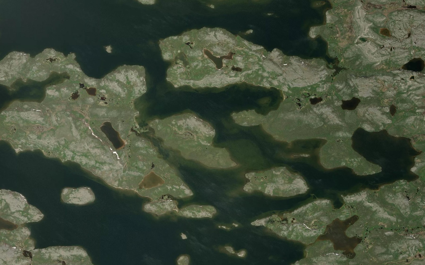 Satellite map of the Lac Bush