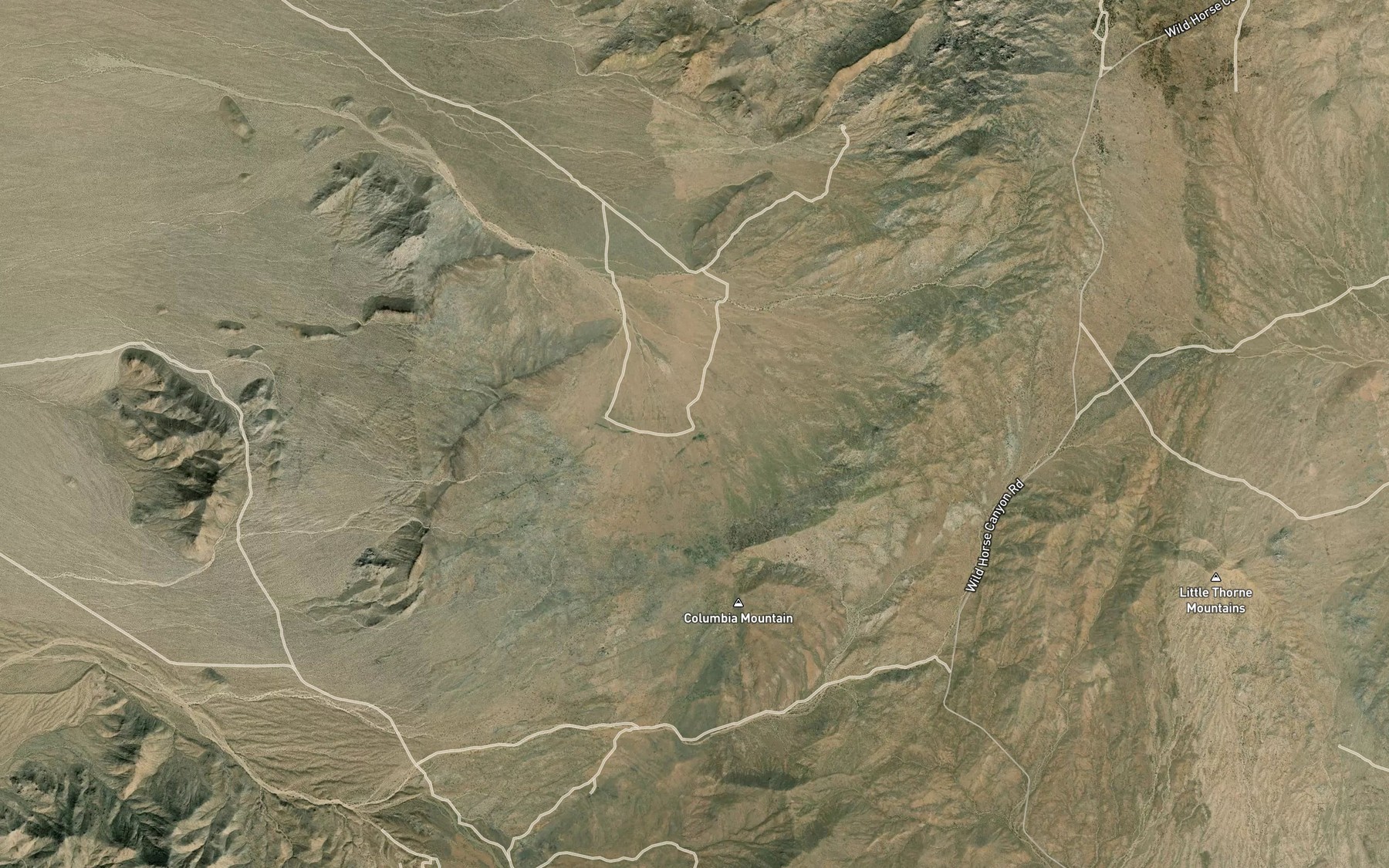 Satellite map of the Mexican Water Spring