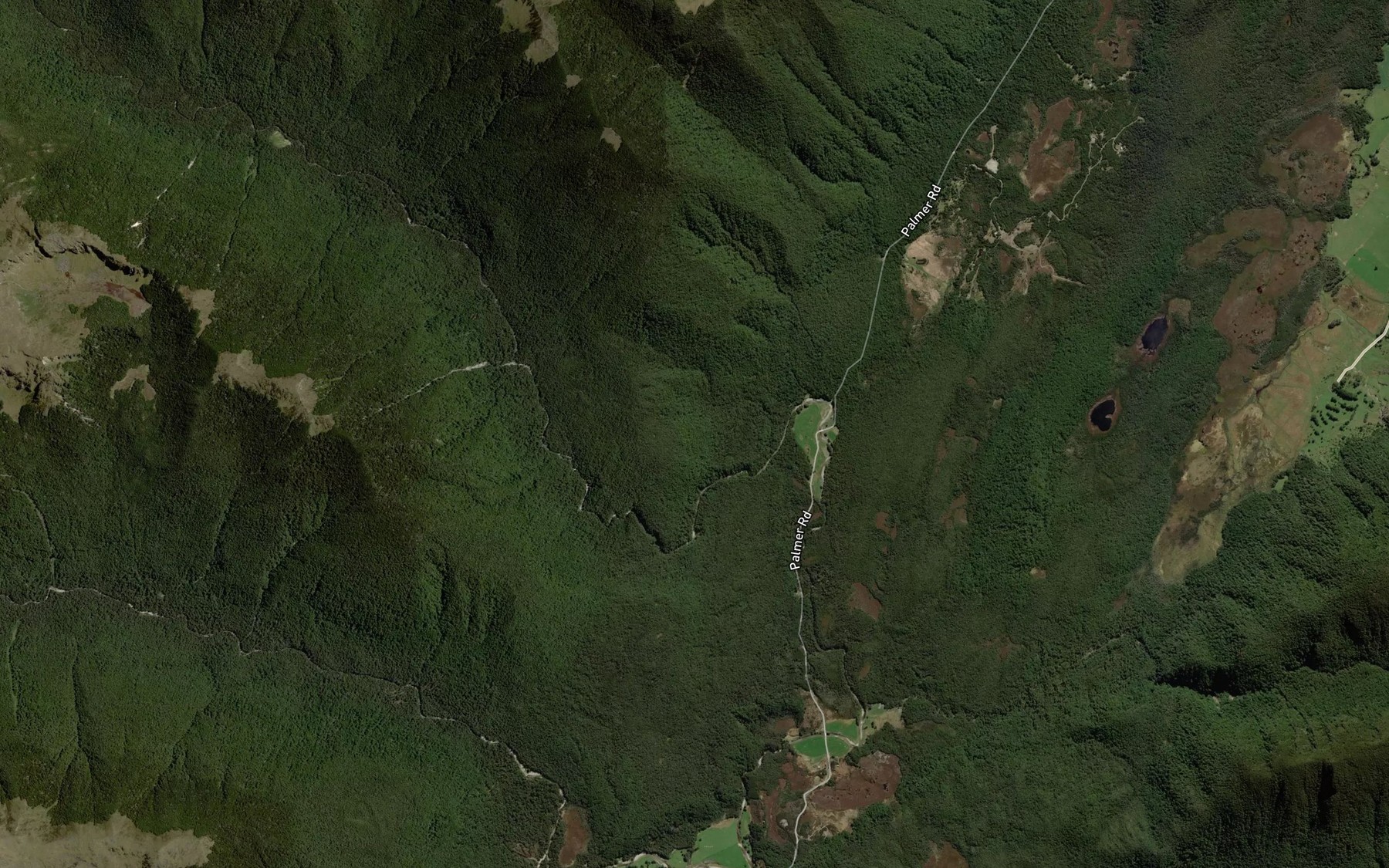 Satellite map of the Upper Grey River