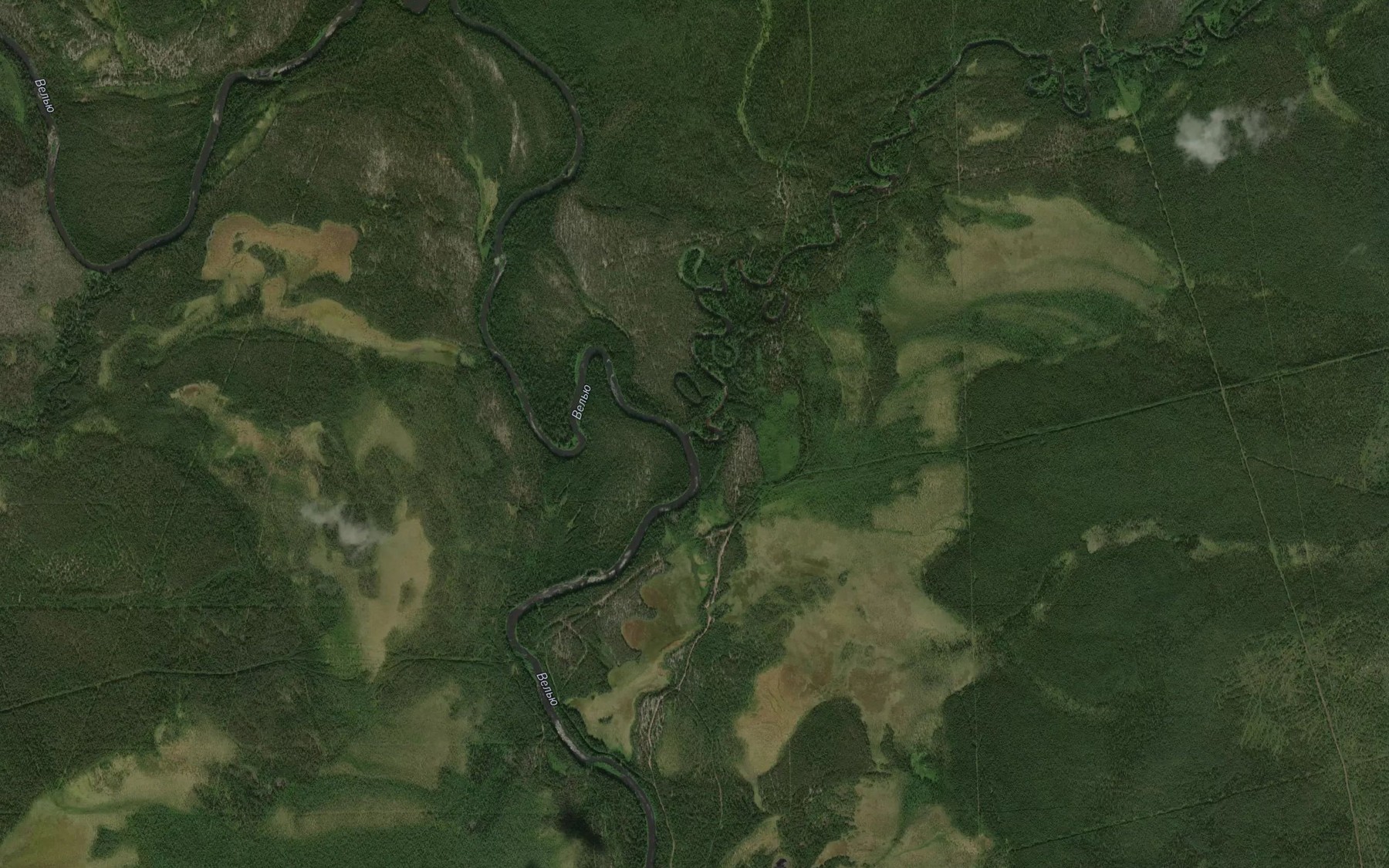 Satellite map of the Bol'shoy Lenavozh