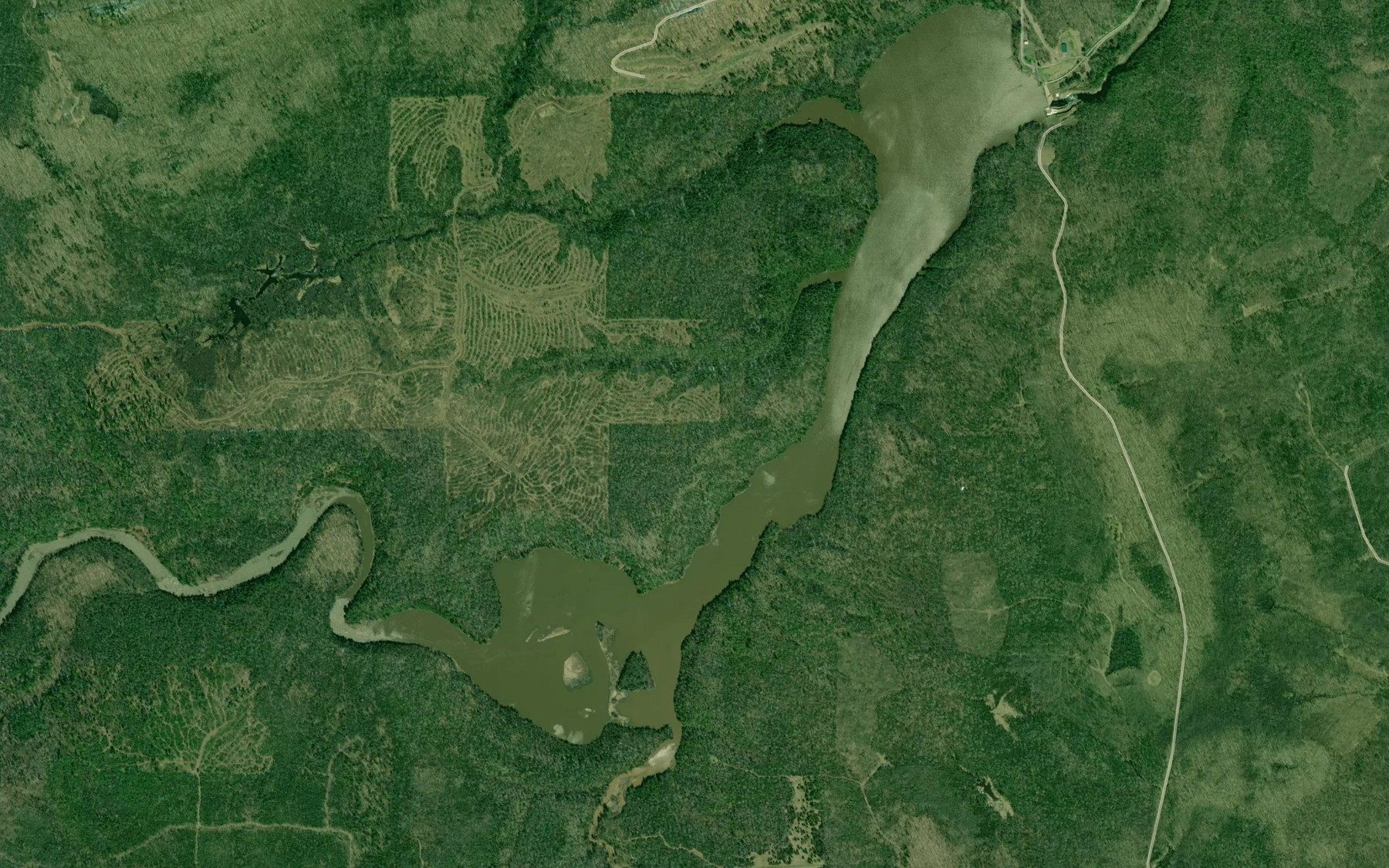 Satellite map of the Victoria Reservoir