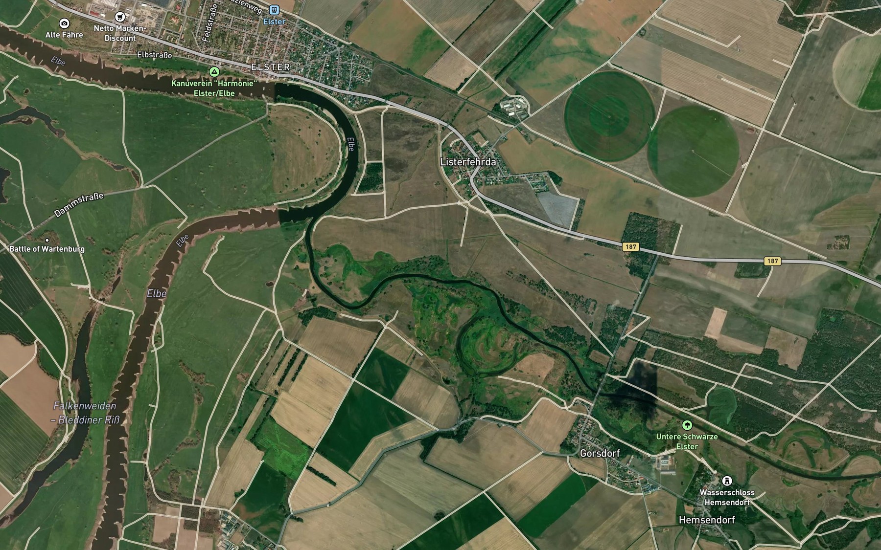 Satellite map of the Wiesenbach
