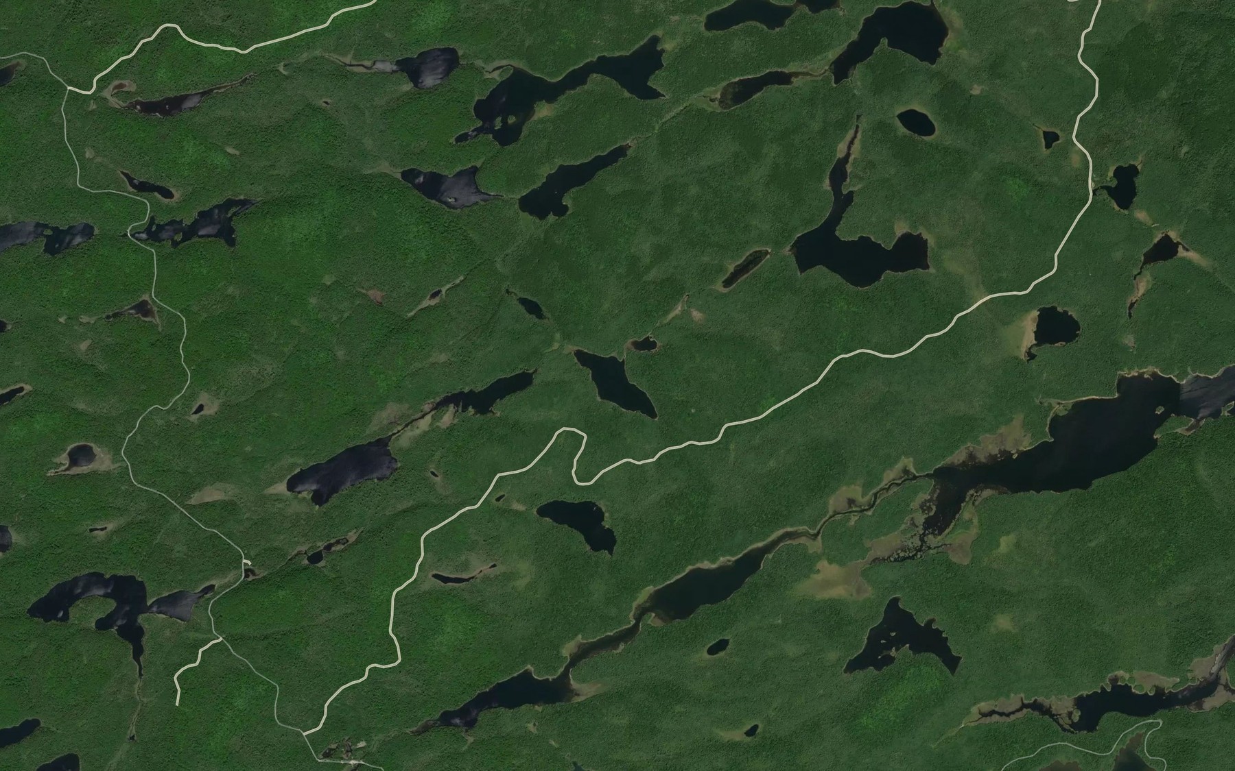 Satellite map of the Lac Cote
