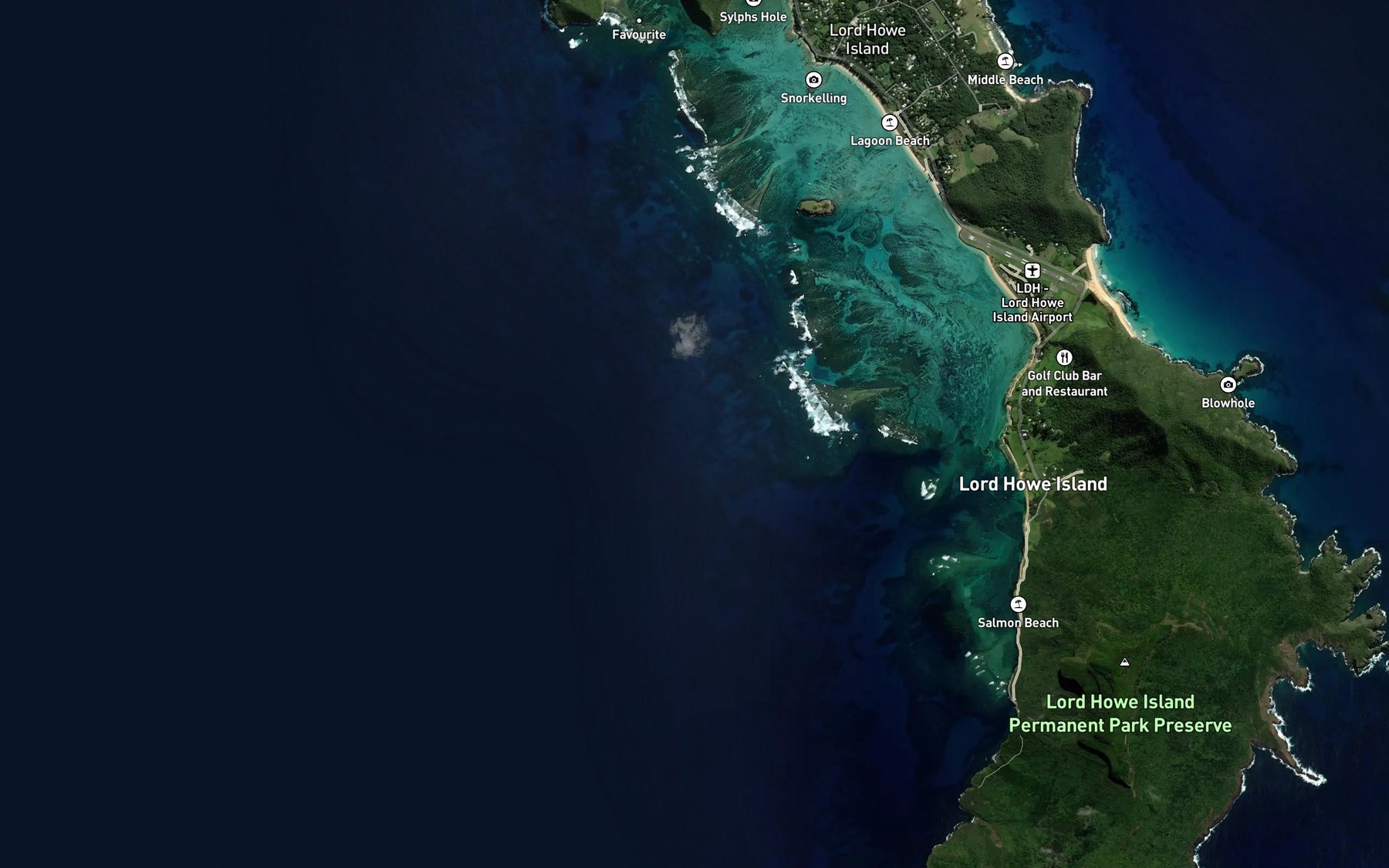 Satellite map of the South West Roadstead