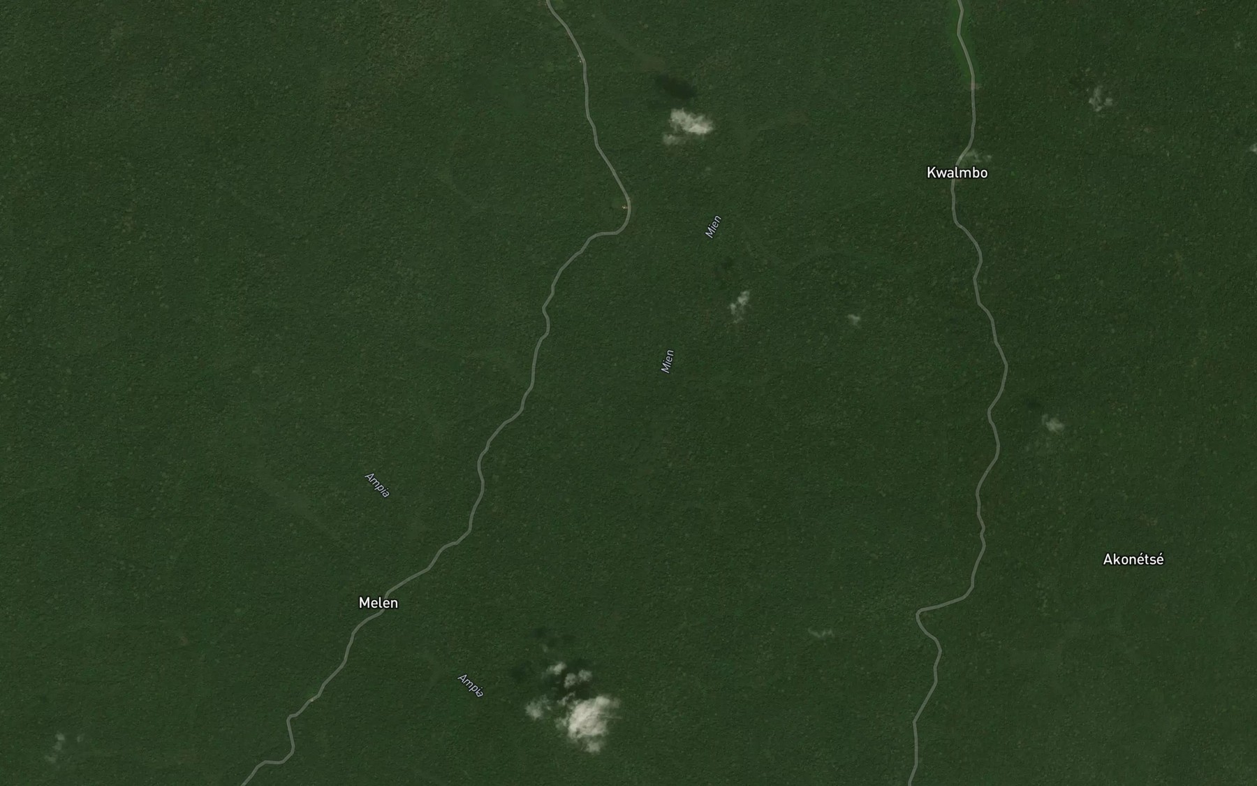 Satellite map of the Mababa