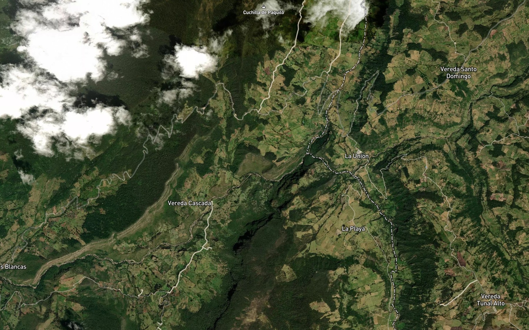 Satellite map of the Rio Pilar