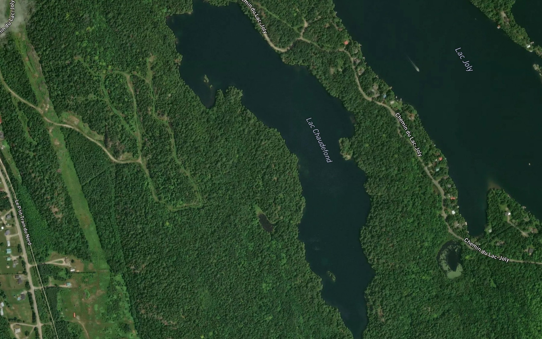 Satellite map of the Lac Blanc