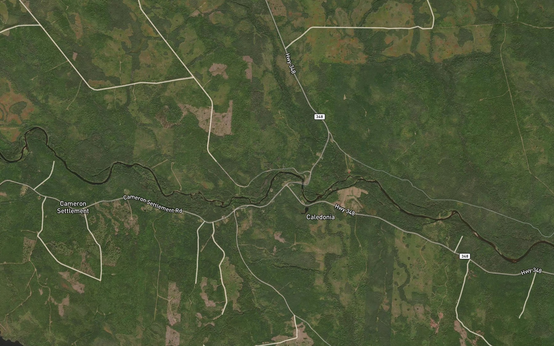 Satellite map of the Chisholm Brook
