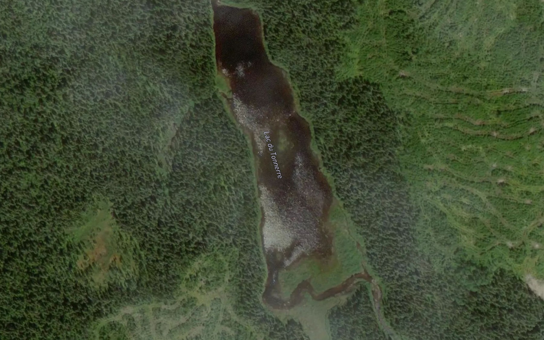 Satellite map of the Lac du Tonnerre