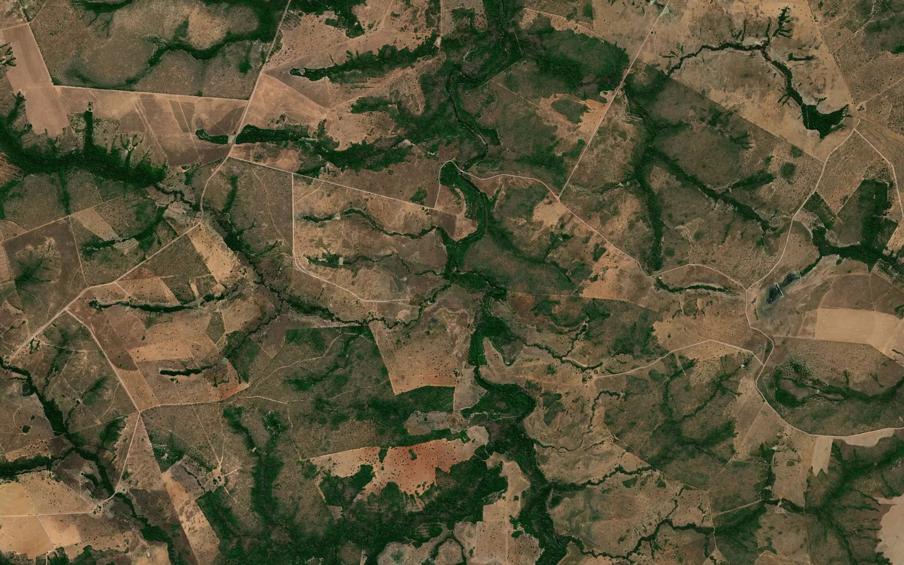 Satellite map of the Corrego Bacaba