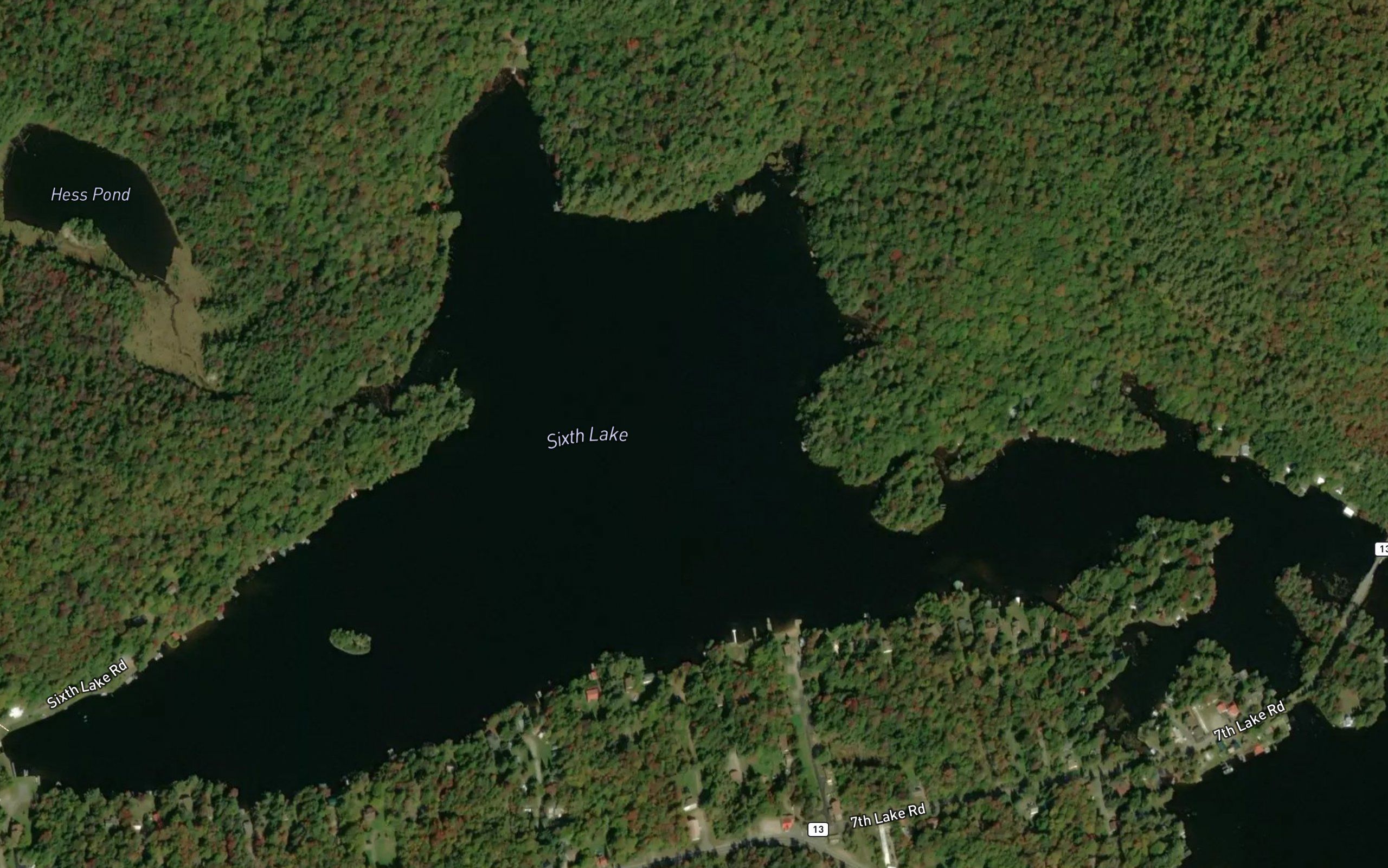 Sixth Lake, Fulton Chain Lakes, Inlet
