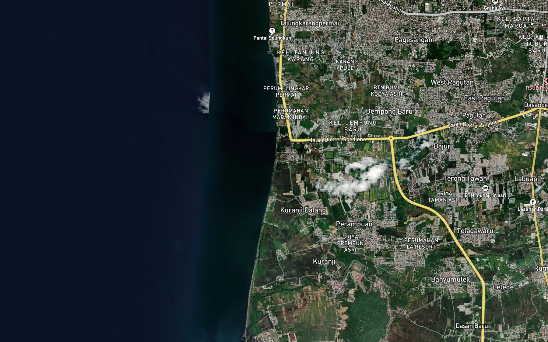 Satellite map of the Lapan Kebonkongo