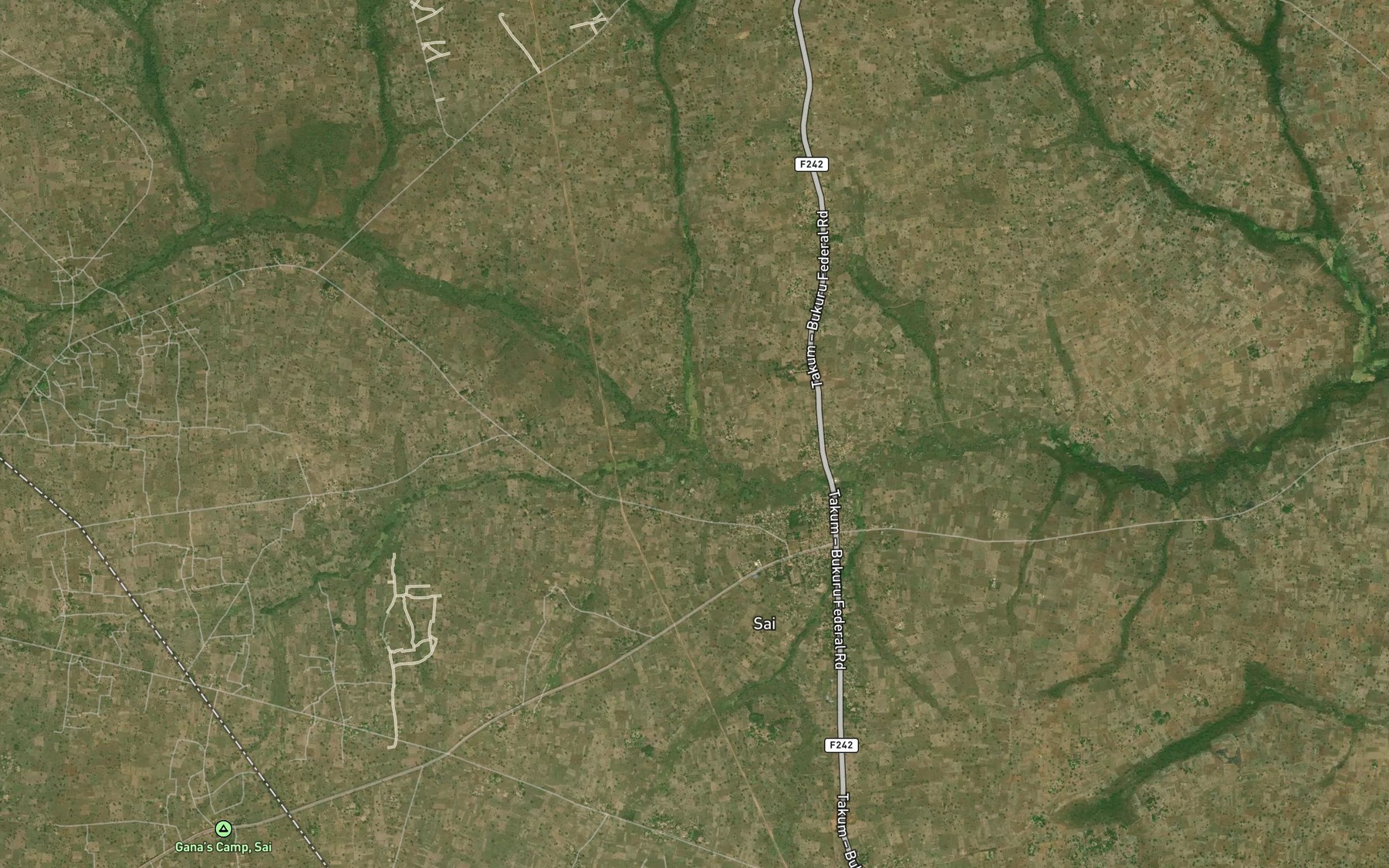 Satellite map of the River Ywev