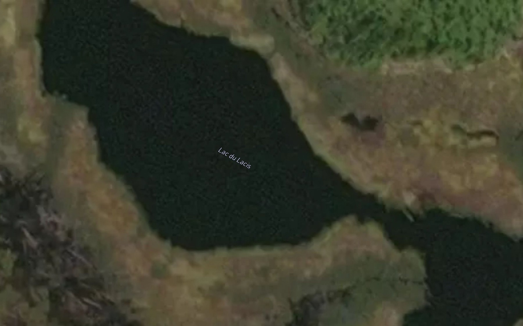 Satellite map of the Lac du Lacis