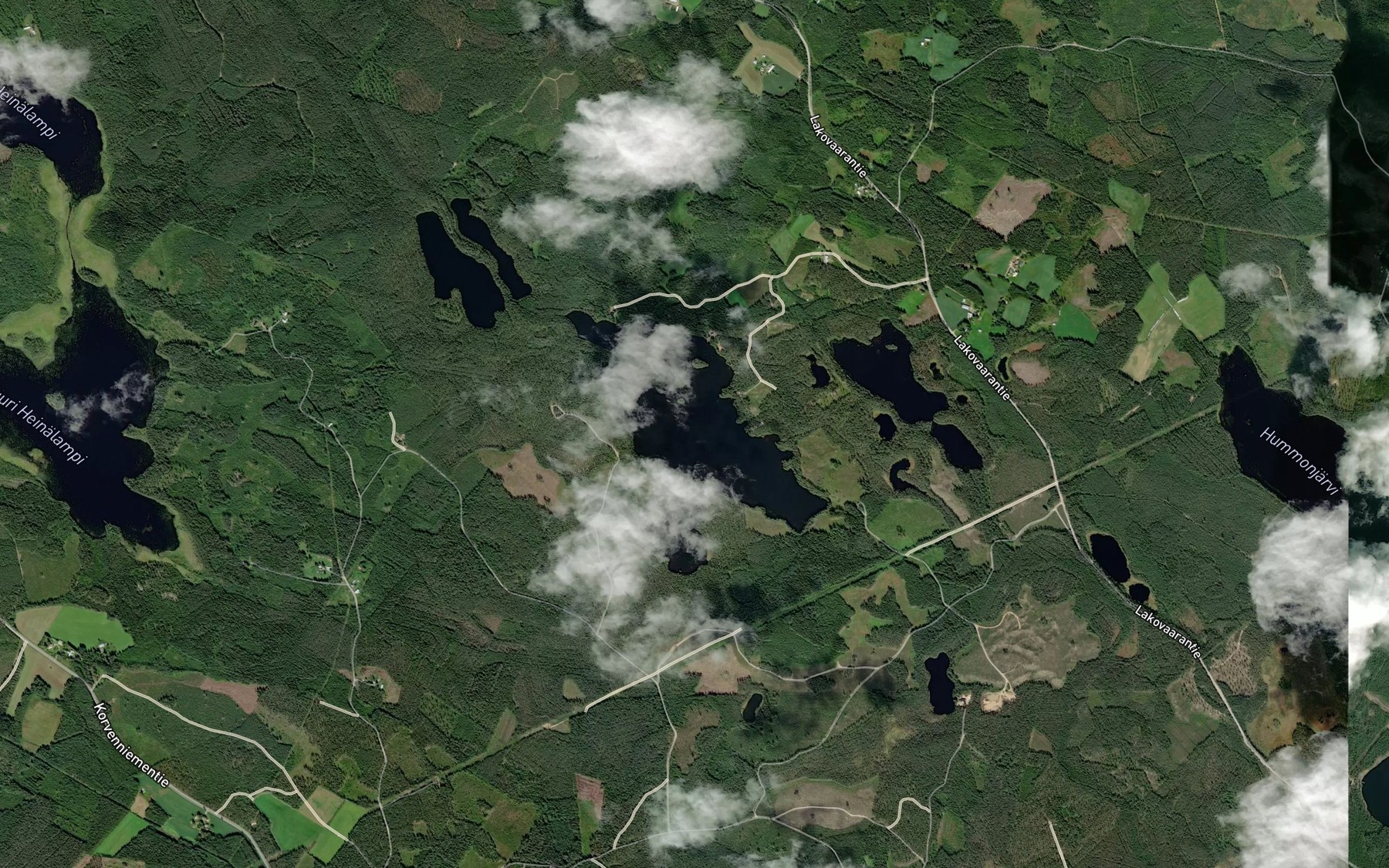 Satellite map of the Suuri Petajajarvi