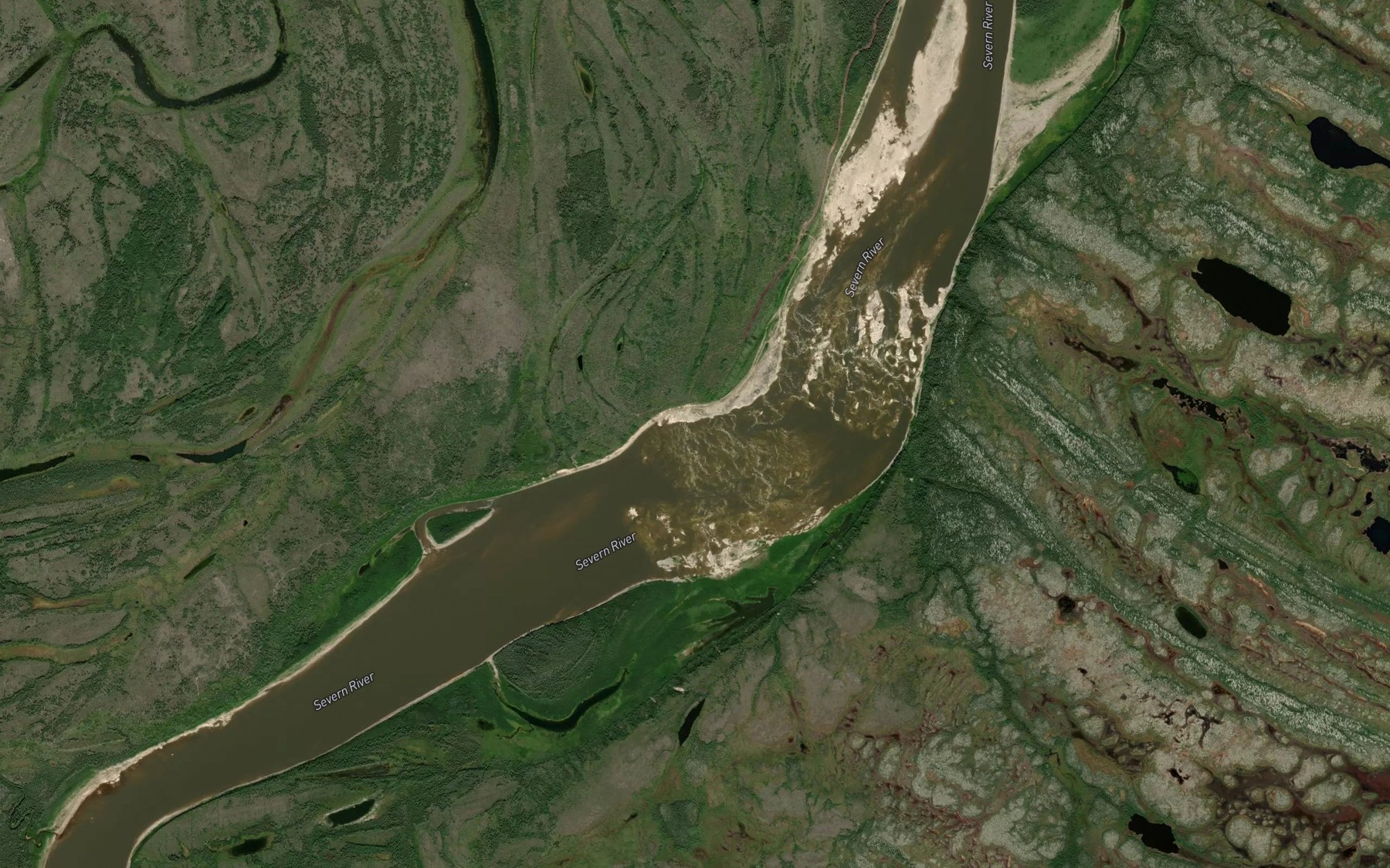 Satellite map of the Wapakopowistik