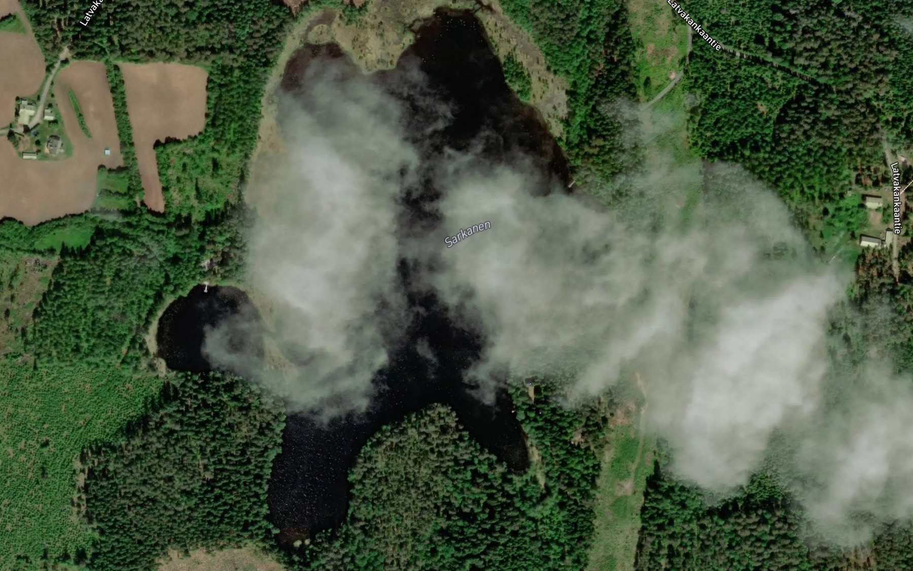 Satellite map of the Sarkanen